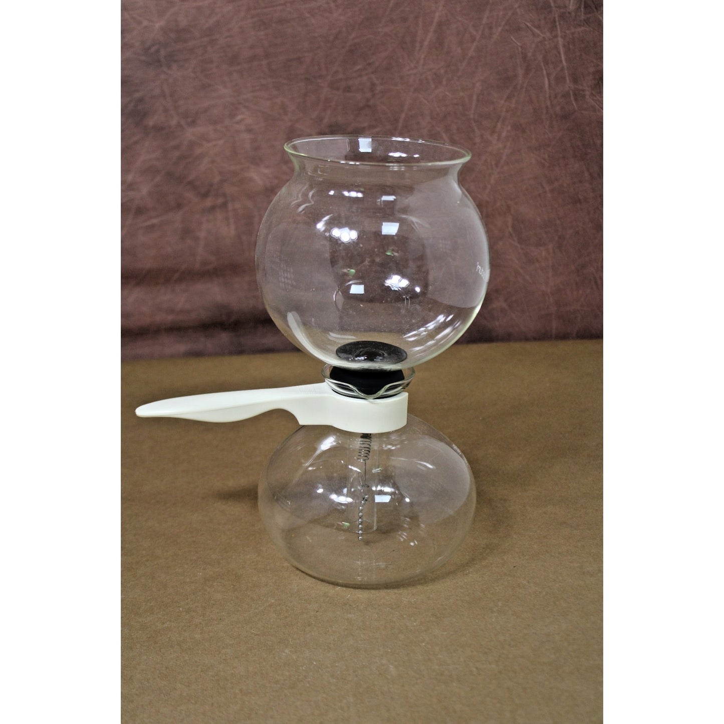 Vintage Bodum Siphon Vacuum Coffee Maker 6 to 8 Cups Switzerland White Handle