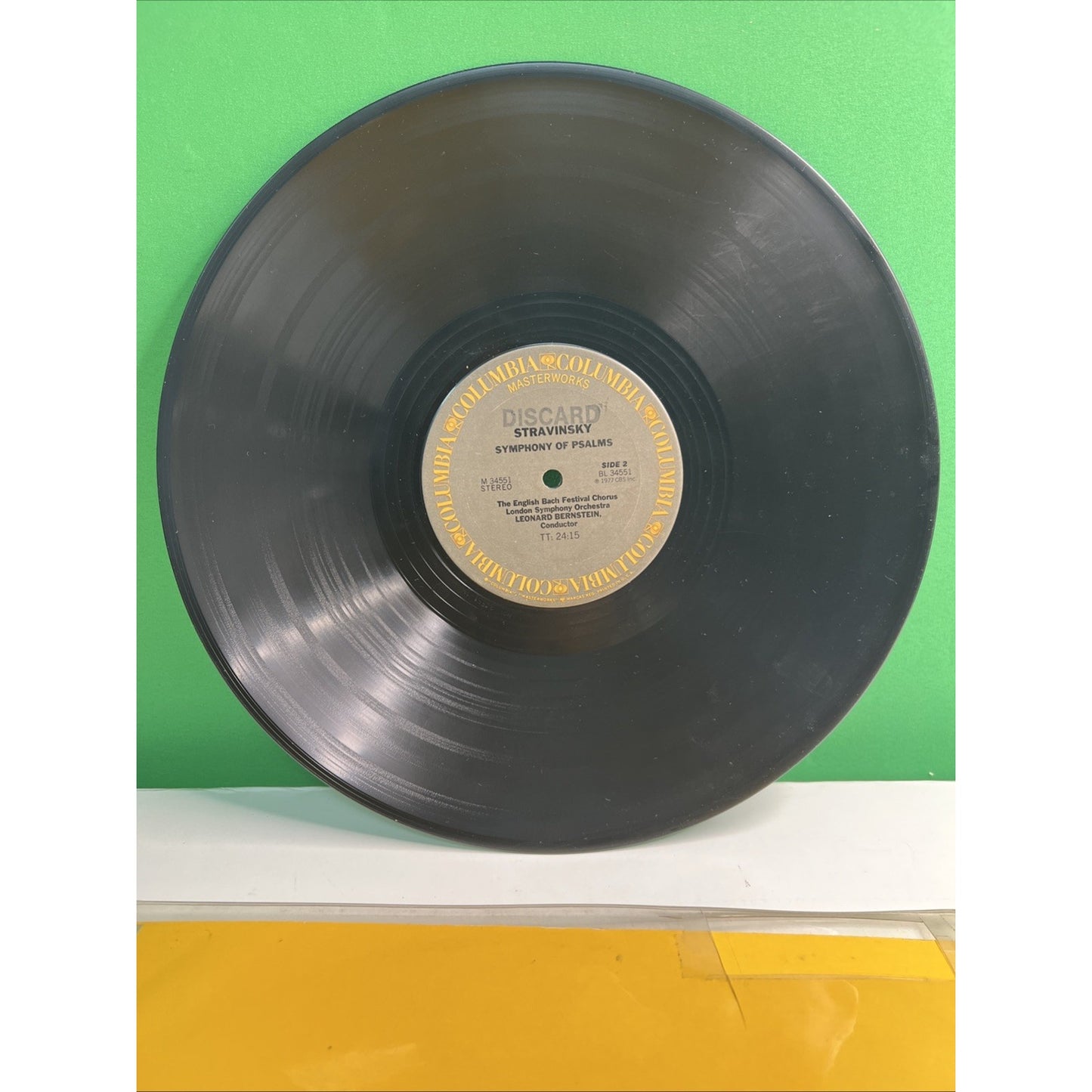Poulenc Gloria & Stravinsky Symphony Of Psalms Leonard Bernstein Record