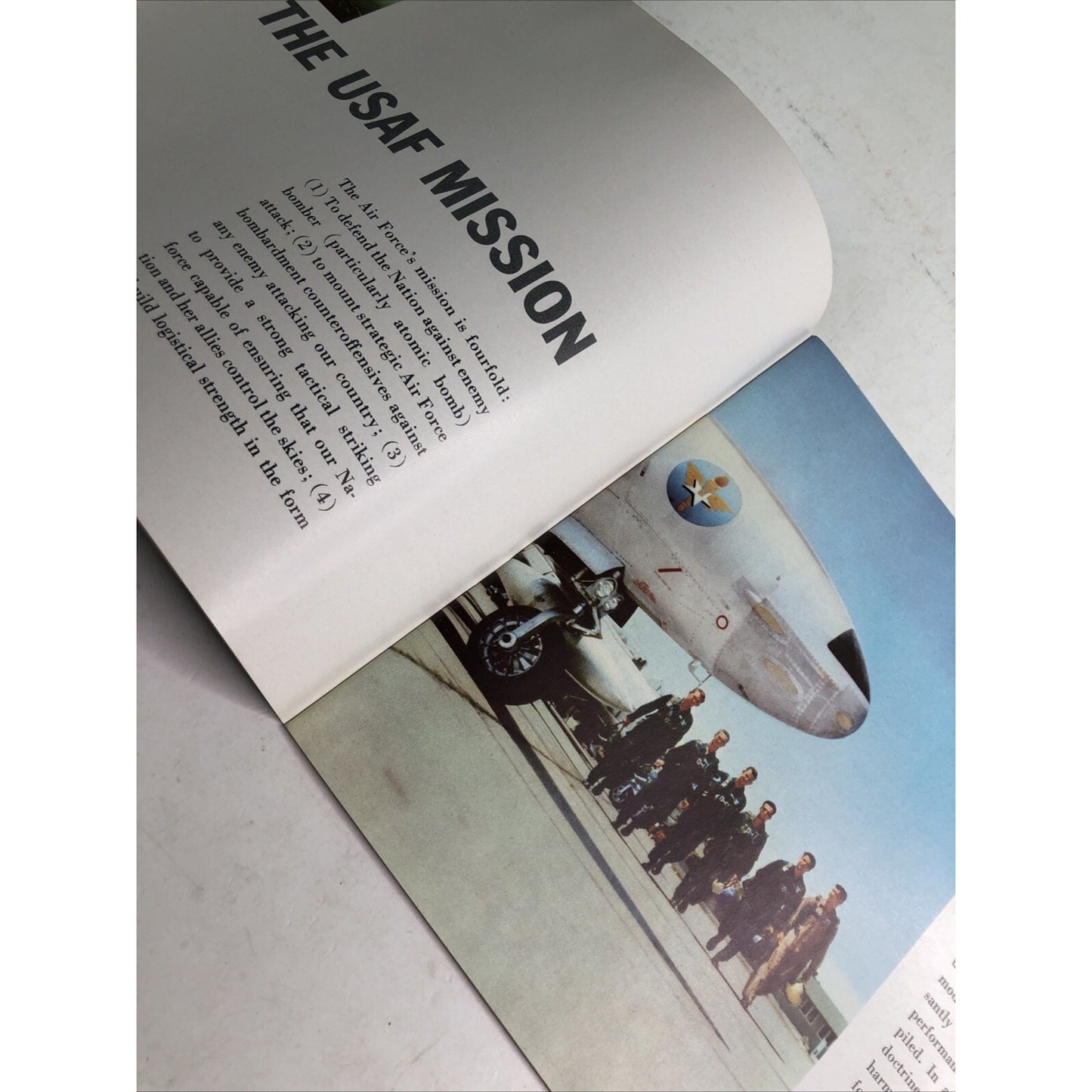 1953 USAF Air Force recruiting booklet 10x8" 40 pages color photos Graduate Fly