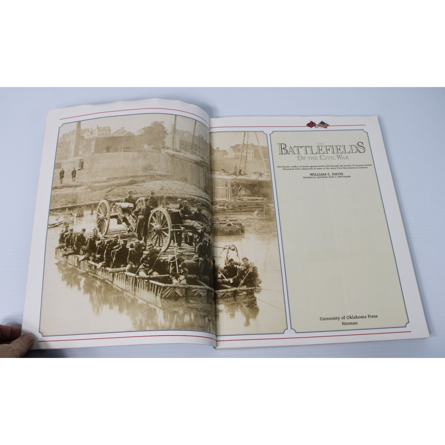 Battlefields Of The Civil War- William C. Davis, Illustrated History, Maps, 2000