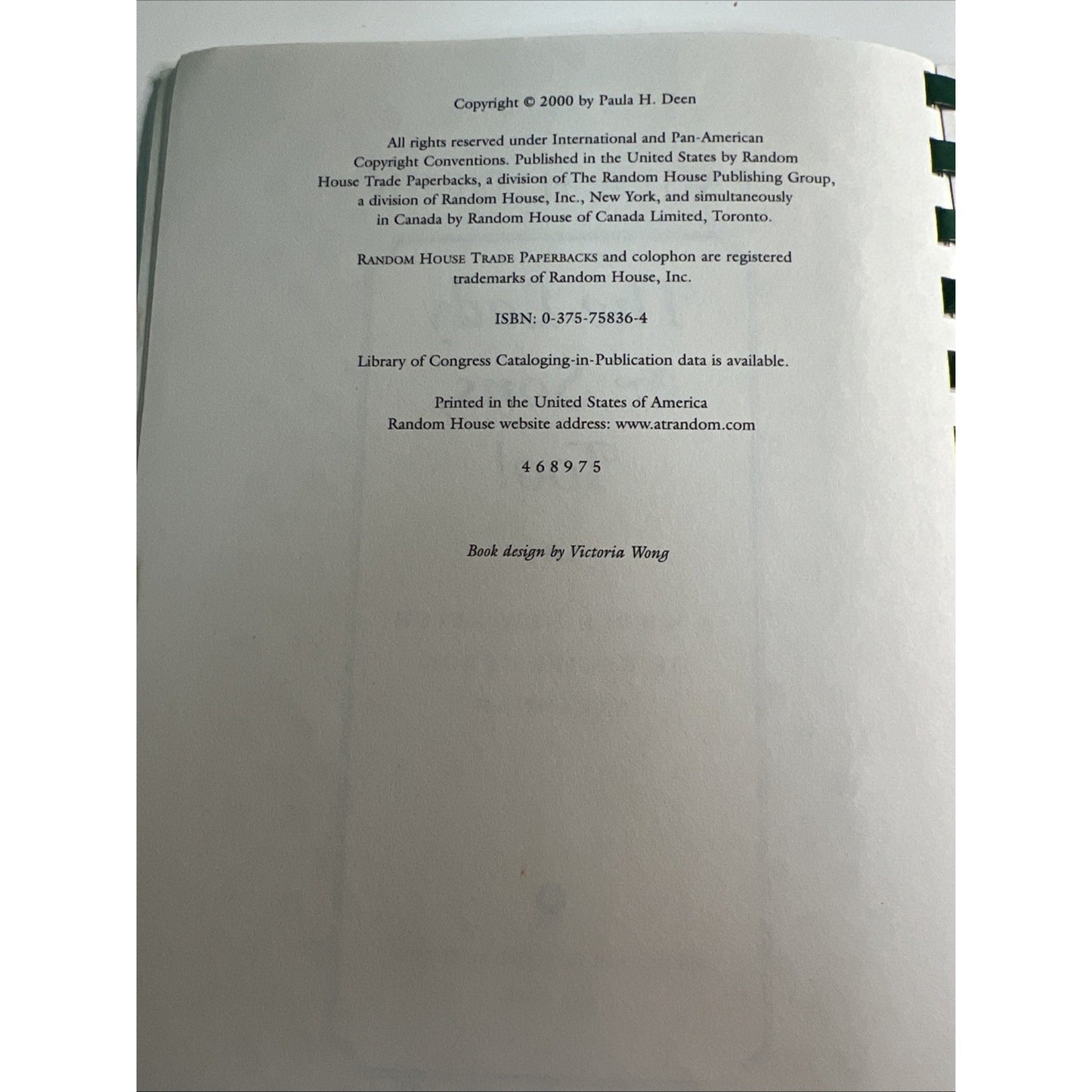 The Lady & Sons, Too! Paula Deen Cookbook Savannah Recipes Comb Bound 2000