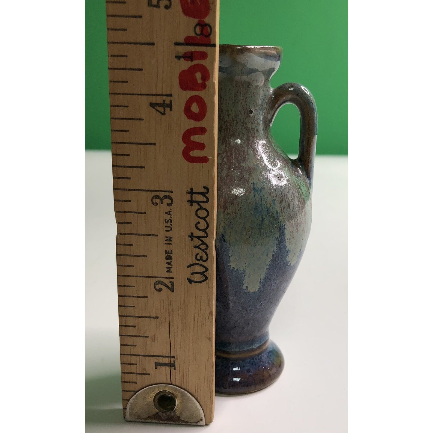 1920’s COINTREAU FRERES Figural Mini BOTTLE Ewer France Double Handled Glazed