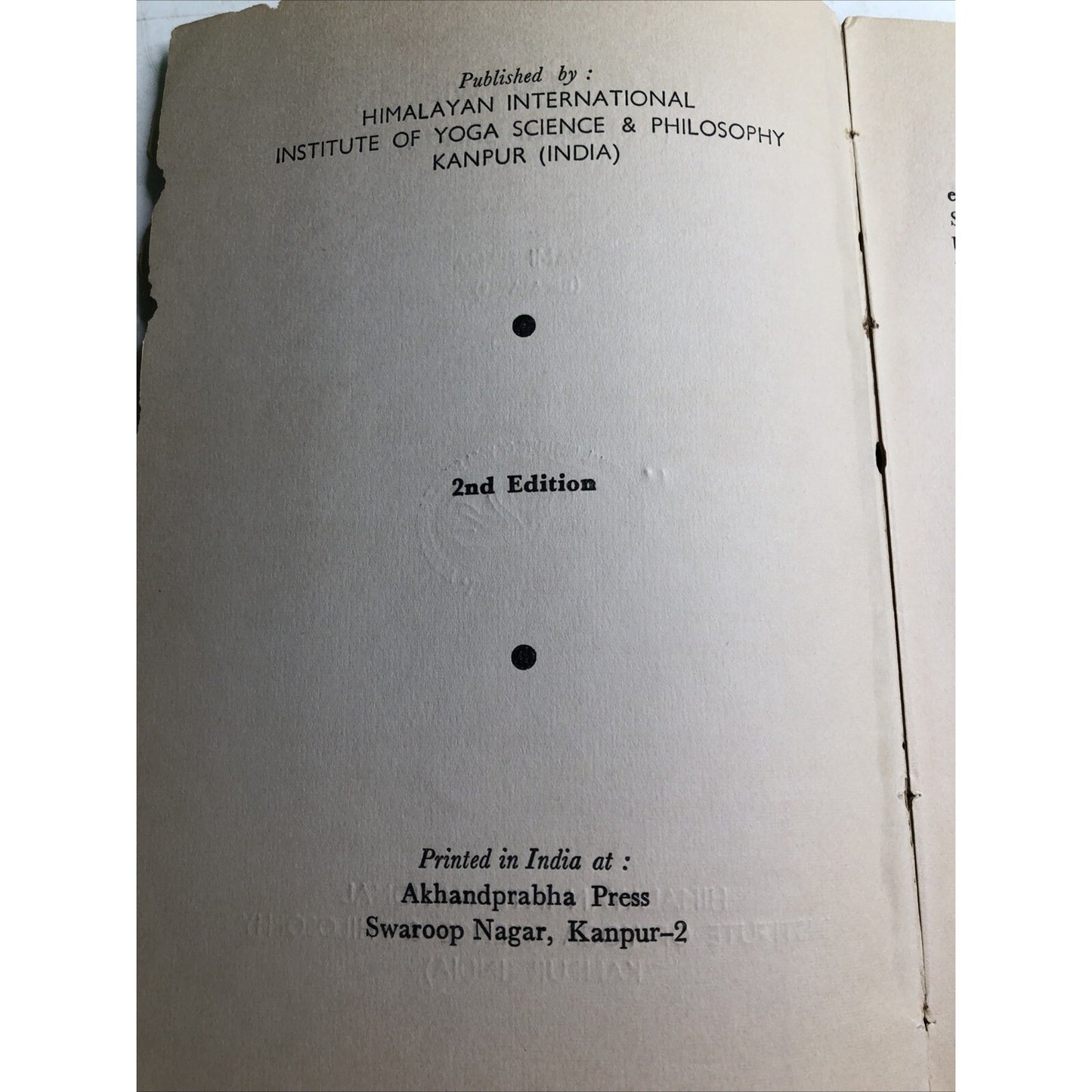 Book of Wisdom KATHOPANISHADA by Swami Rama HIMALAYAS Paperback 1972 2ND EDITION