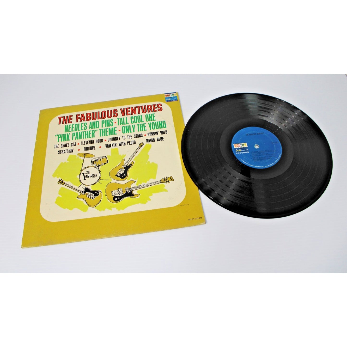 The Ventures- 4 Vintage 1960s Guitar Surf Rock LPs- Walk Don't Run 1 & 2, VG