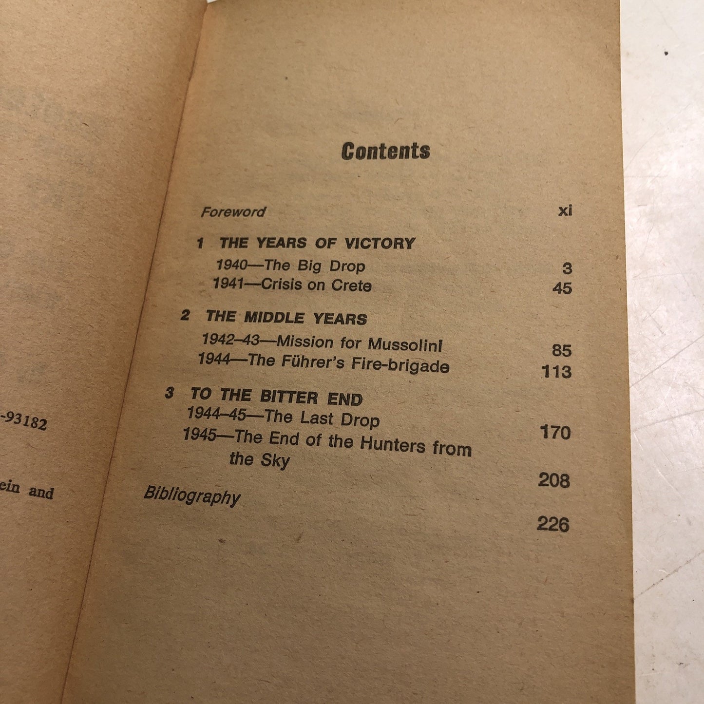 Hunters From The Sky (1975) By Charles Whiting WW2 History German Paratroopers