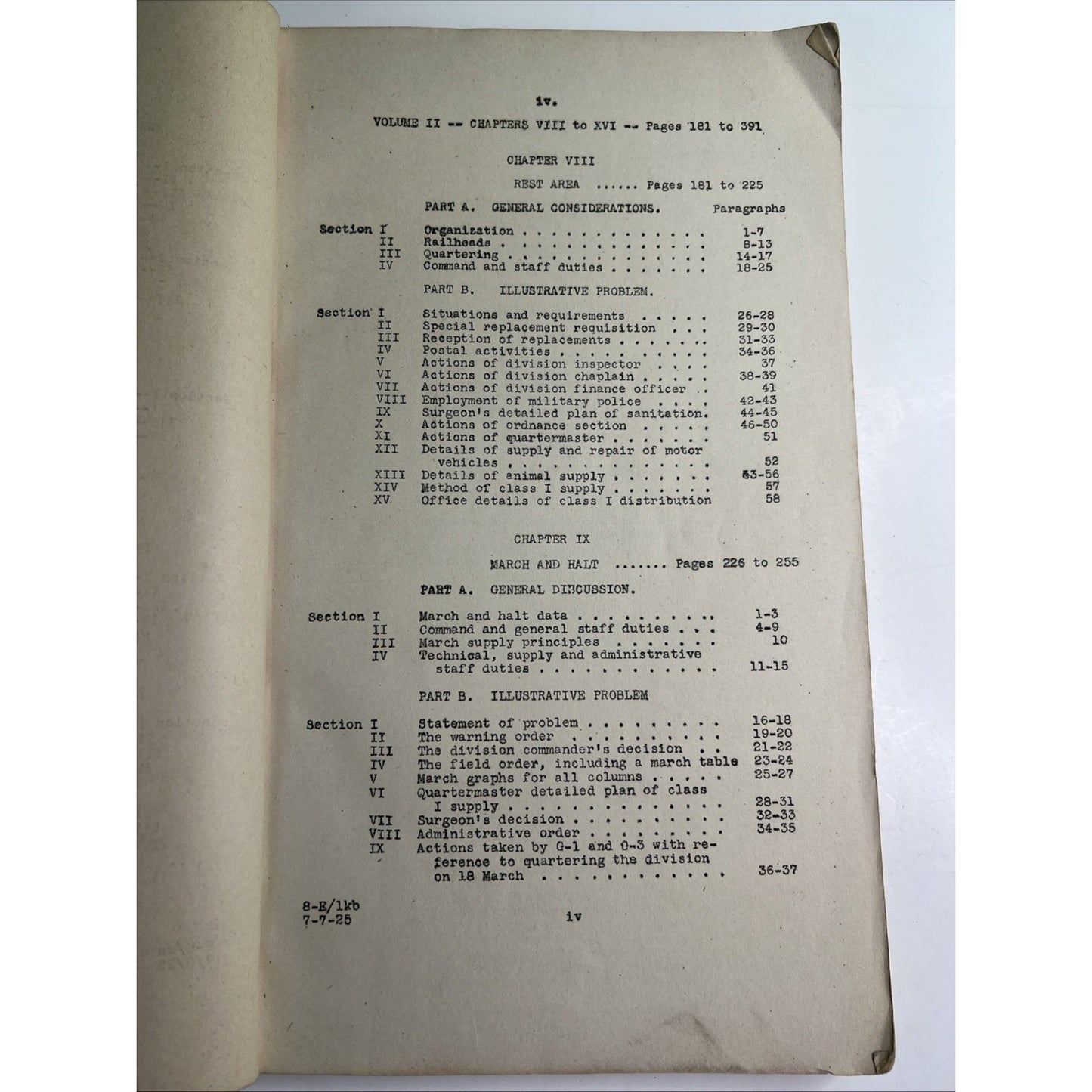 Command, Staff & Logistics Vol 2 Fort Leavenworth Kansas 1925 General Service