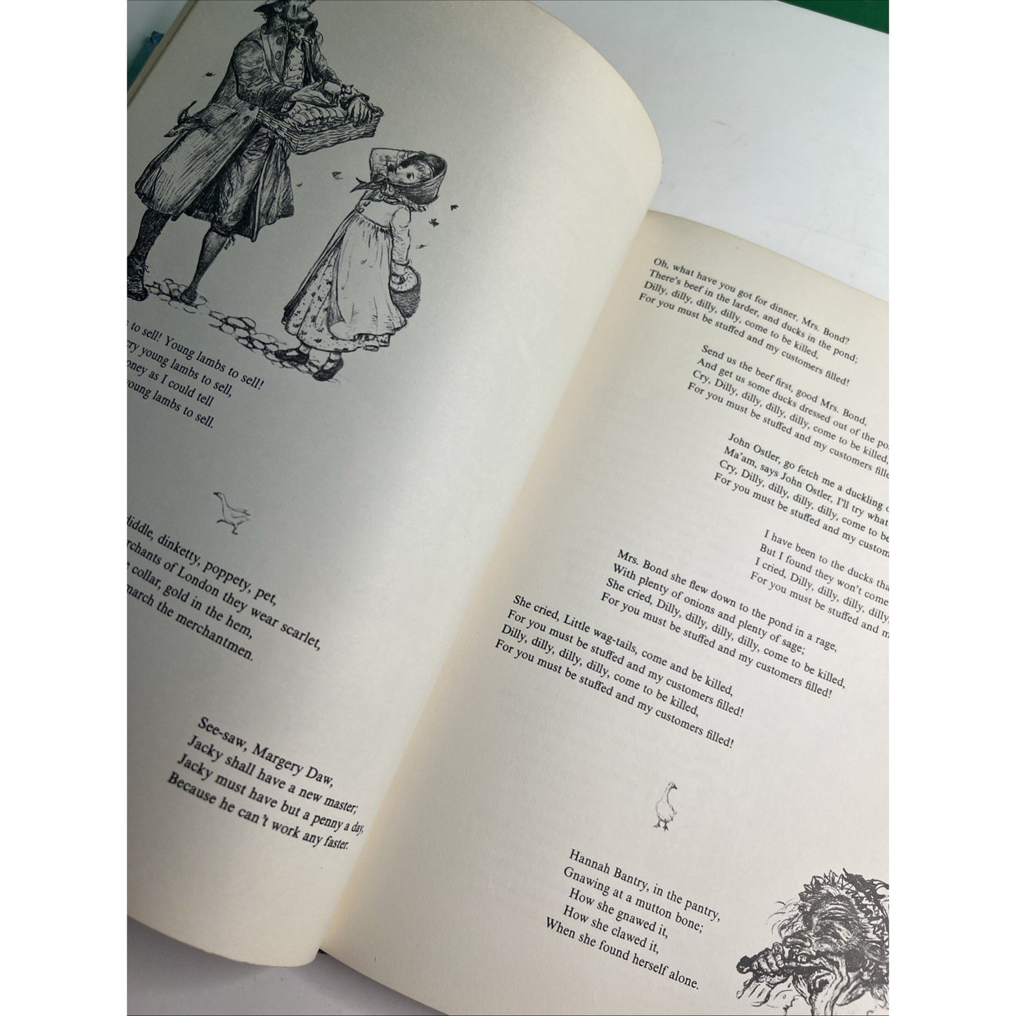 Marguerite de Angeli's Book of Nursery & Mother Goose Rhymes HC Illustrated RARE