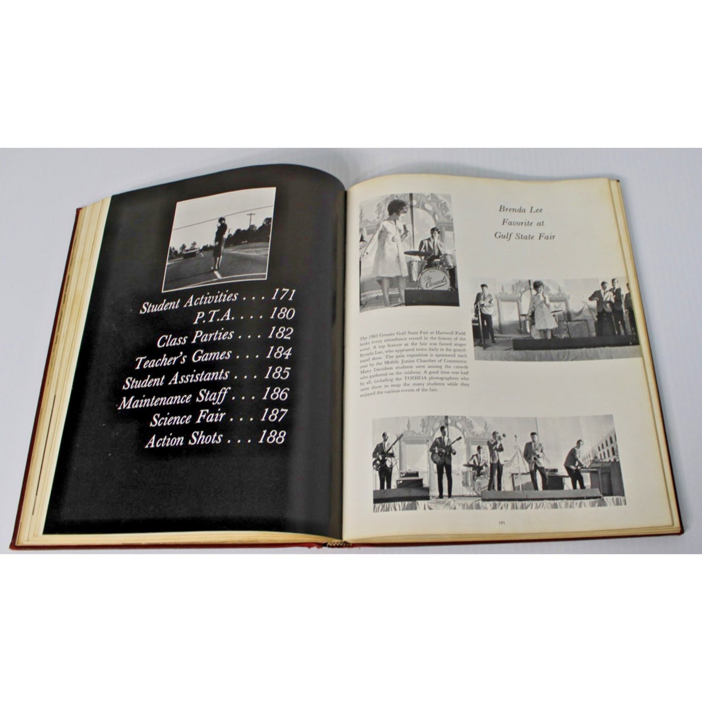 1966 Toshoa Davidson High School Yearbook Mobile AL Alabama- Brenda Lee!