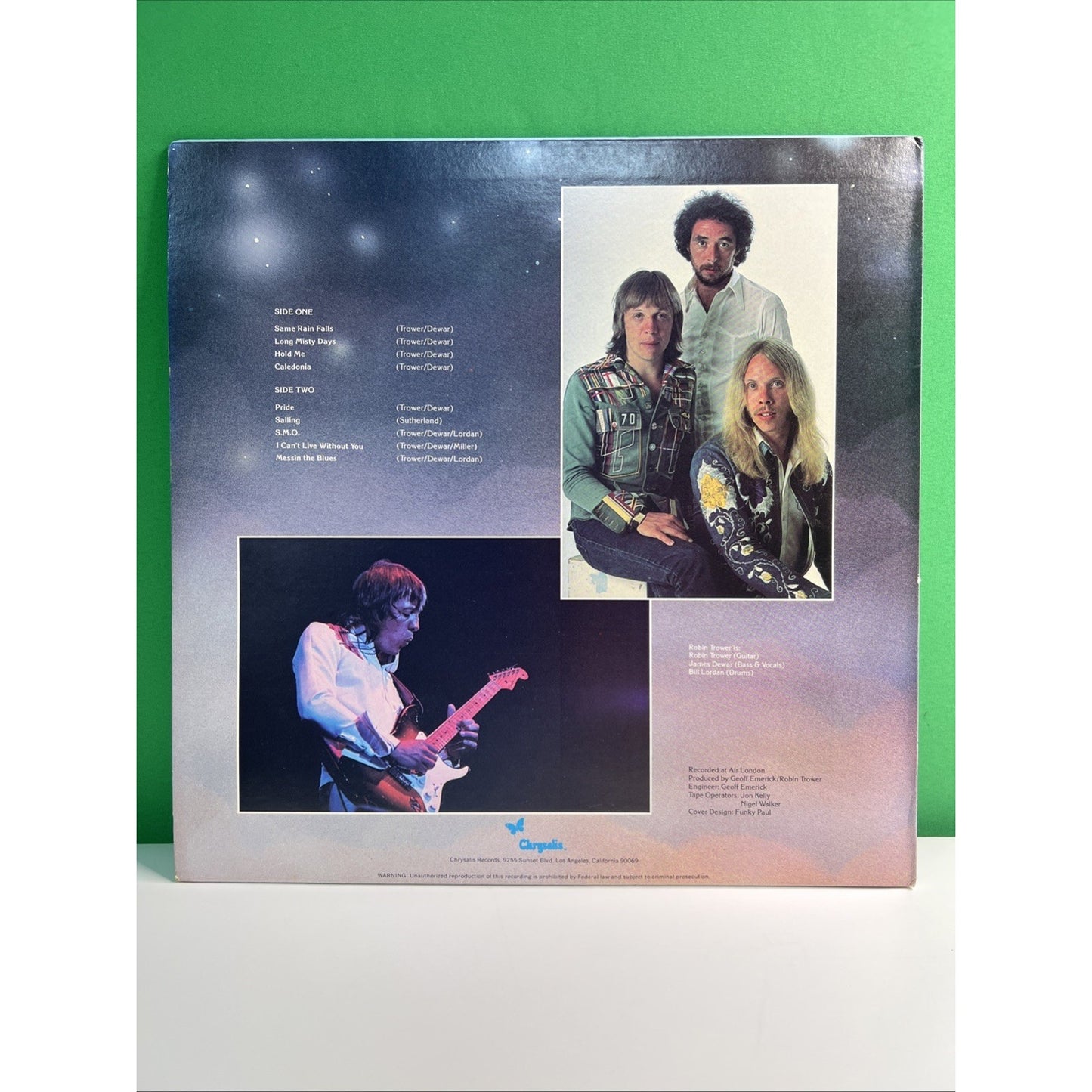 Robin Trower Long Misty Days LP Vinyl Record Album