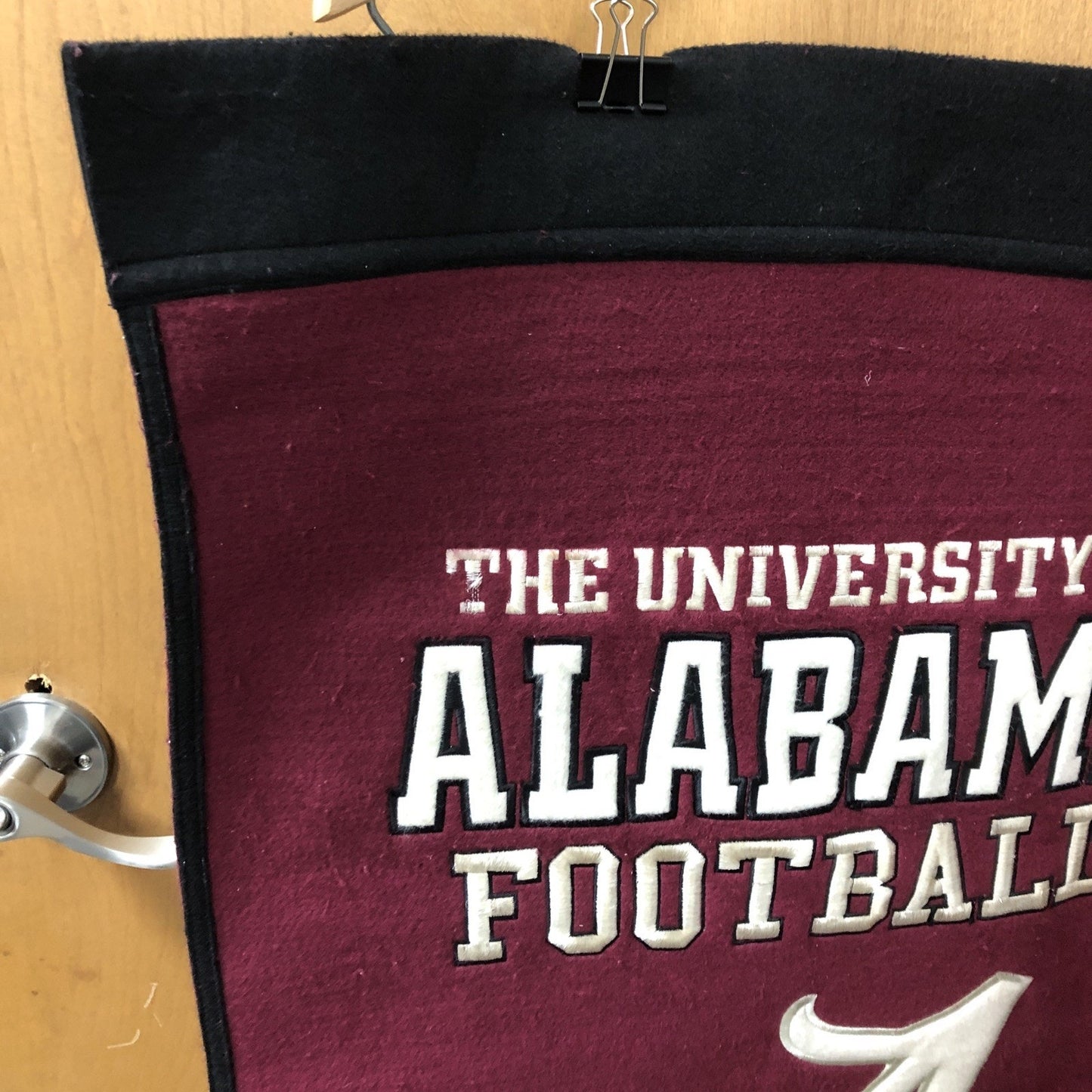 VINTAGE University Of Alabama Football National Champions Wool Banner 38”x23”