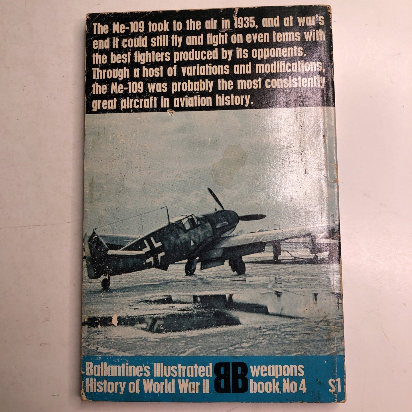 Me 109 Martin Caidin Ballantine's Illustrated History WW2 Weapons Book #4 1968