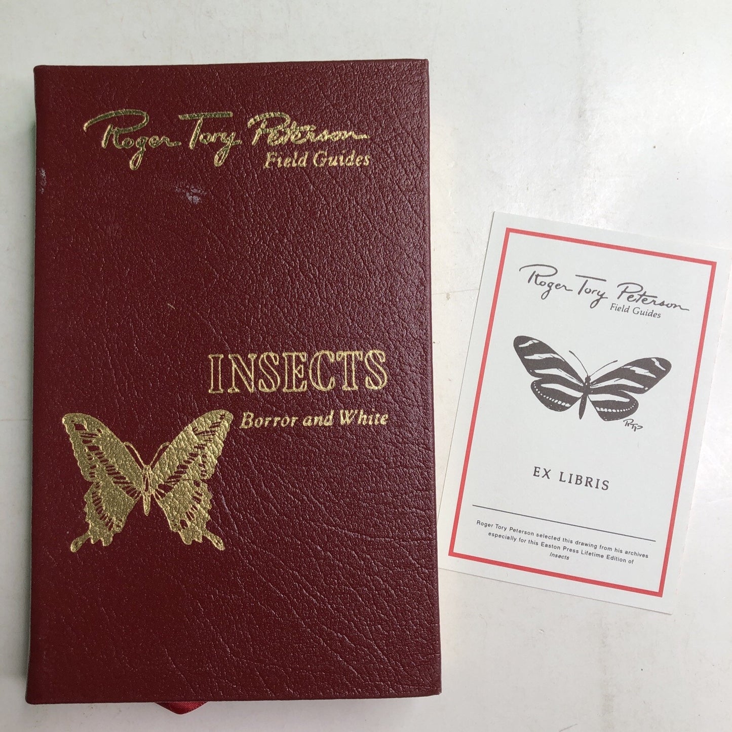 Roger Tory Peterson Field Guides: INSECTS HC Leather Bound Bookplate