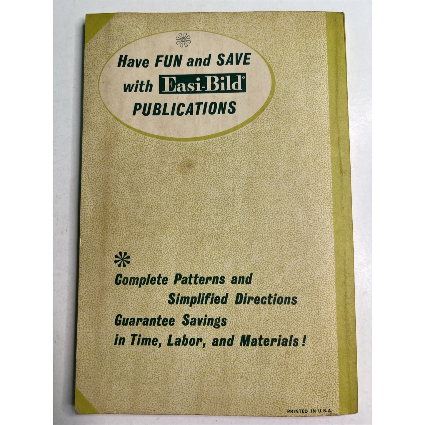 1968 3rd Printing Easi-Bild Build-It-Yourself Patterns Home Improvement Book 600