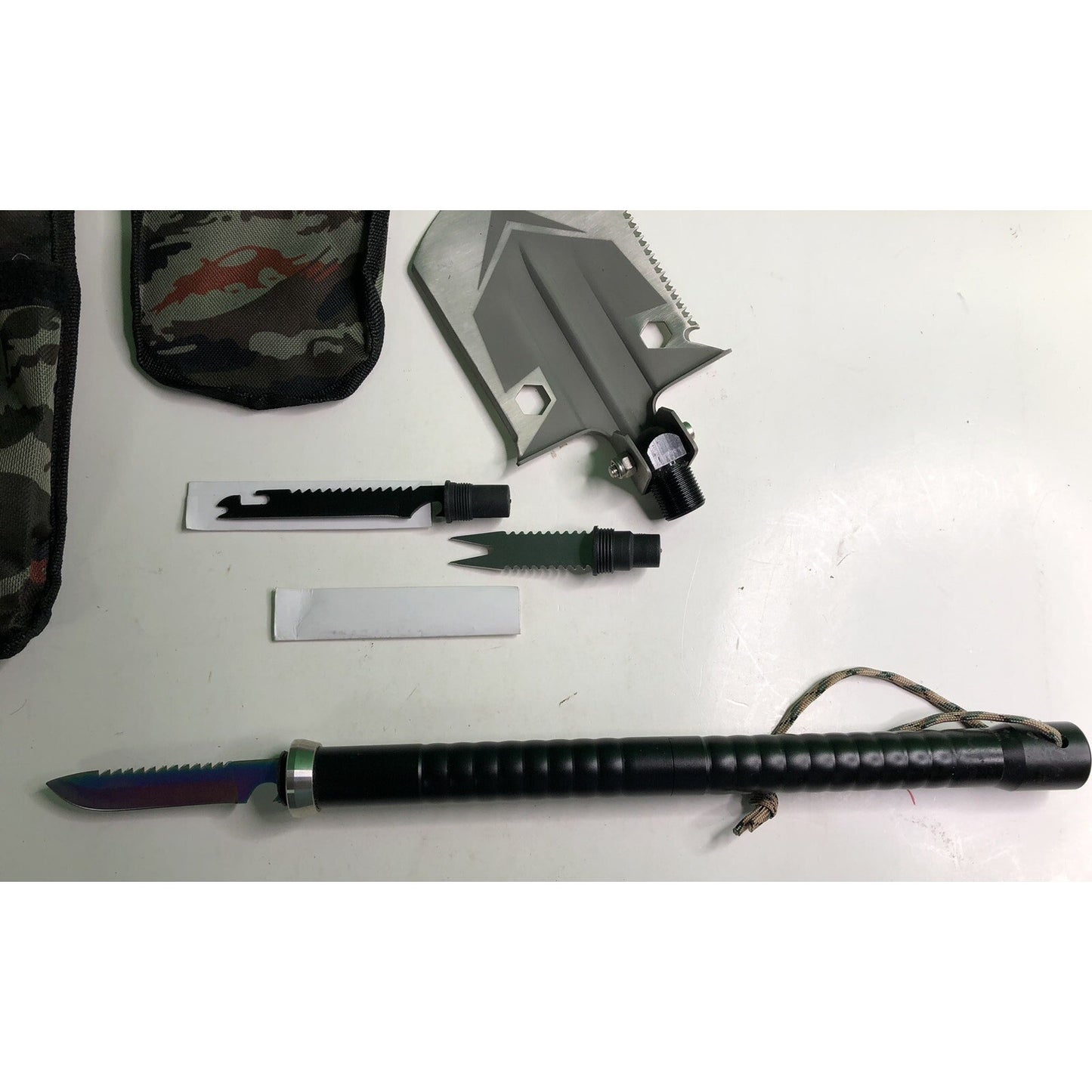 Military Folding Shovel & Blades Compass Survival Tactical Camping Hunting