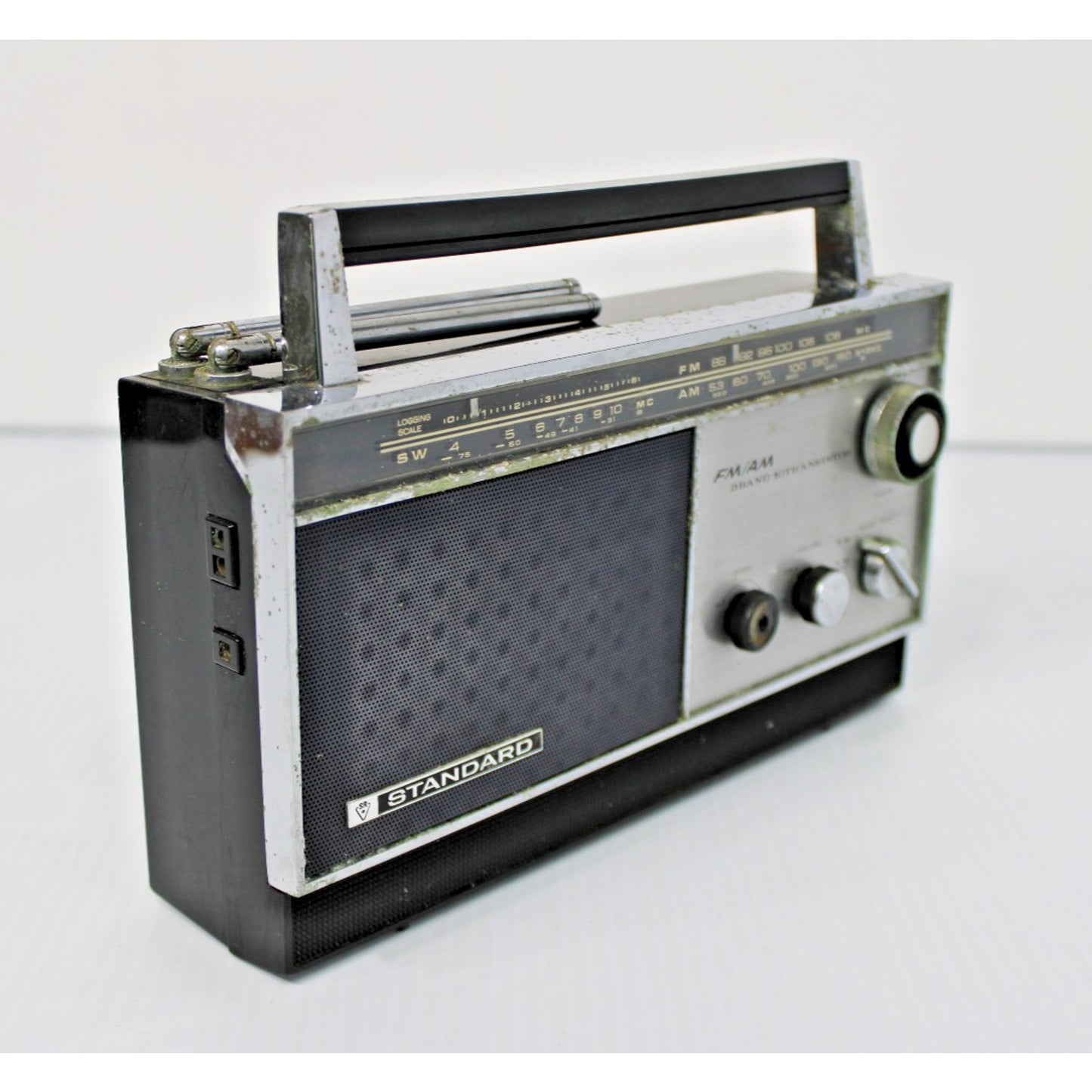 Vintage Retro Standard Portable 3-Band AM/ FM/ SW Transistor Radio SR-J808FA