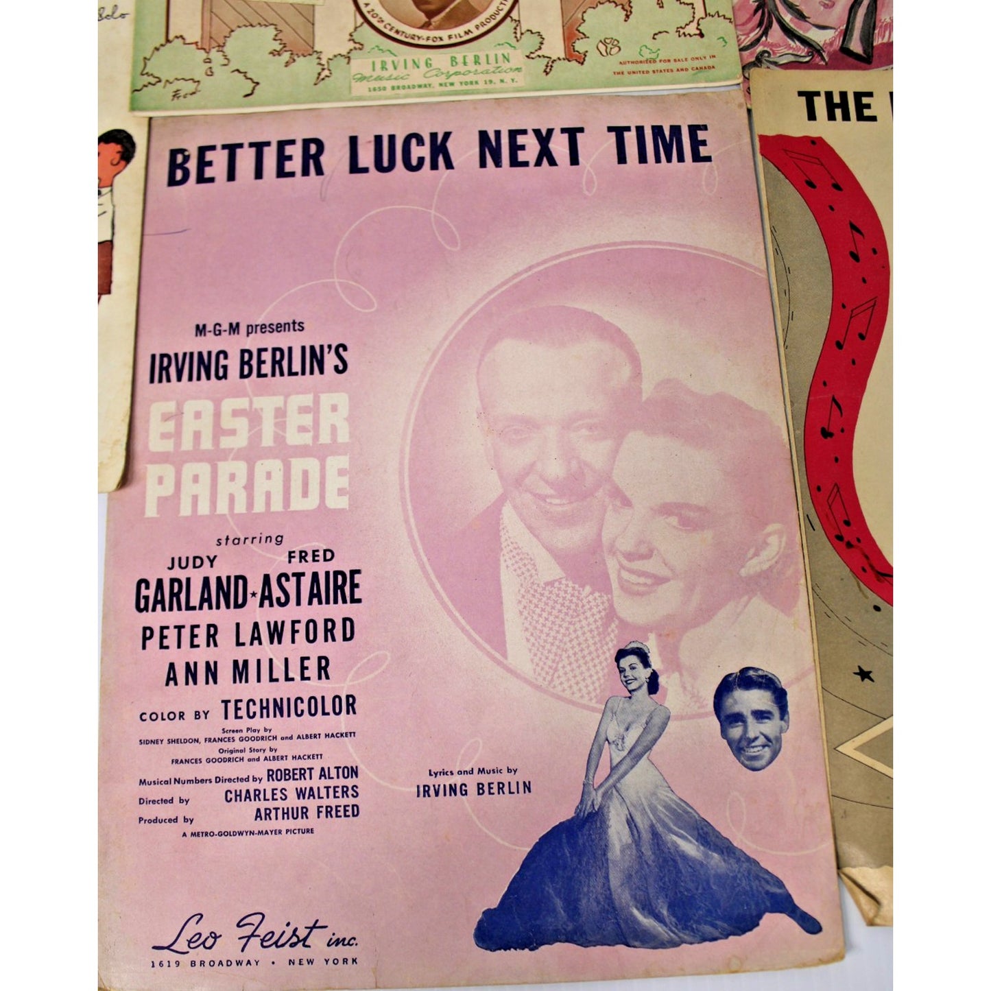 Early Vintage 5 Pc. Sheet Music by Irving Berlin- Alexander's Rag Time Band