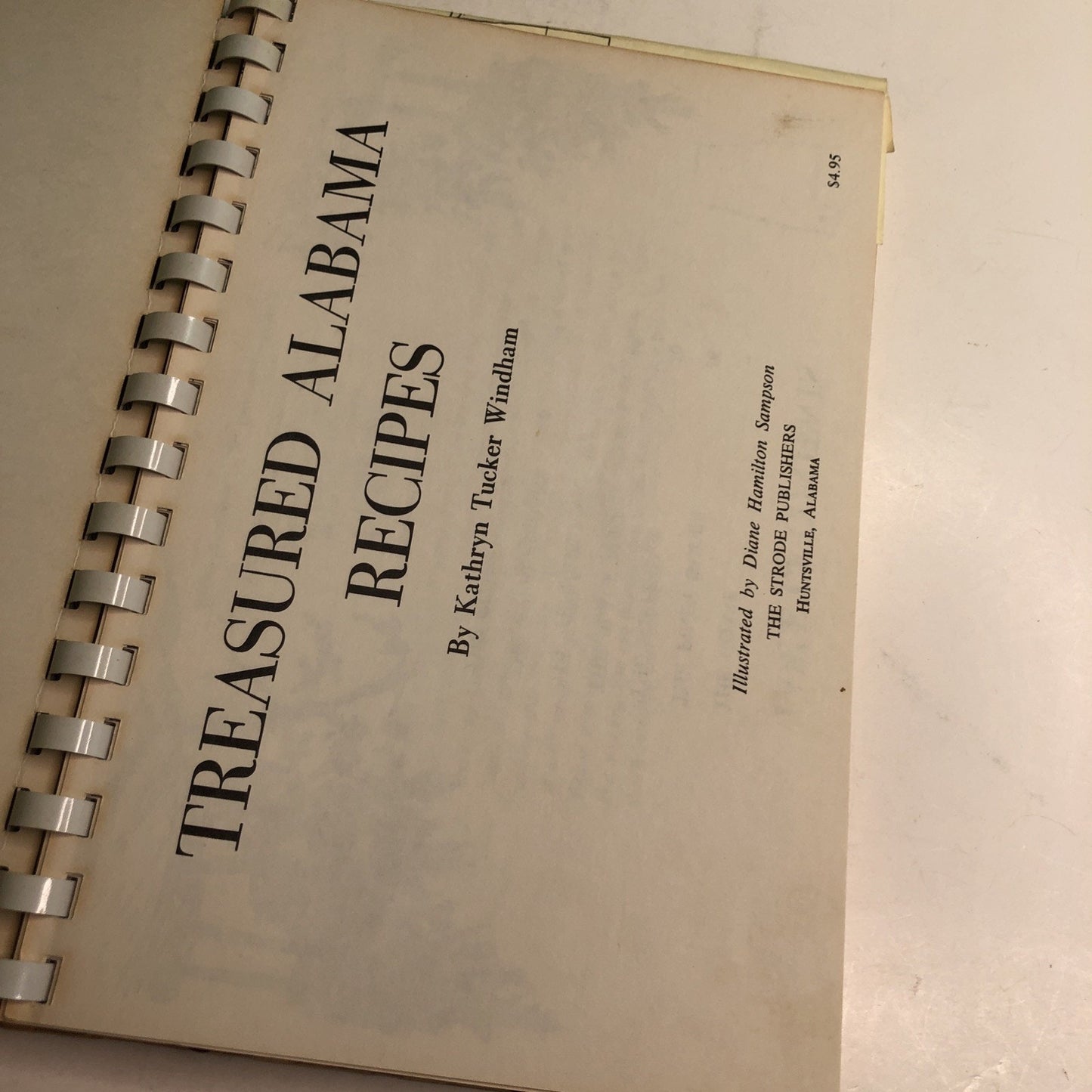 VTG Treasured Alabama Recipes Cookbook KATHRYN TUCKER WINDHAM 1983 11th Printing