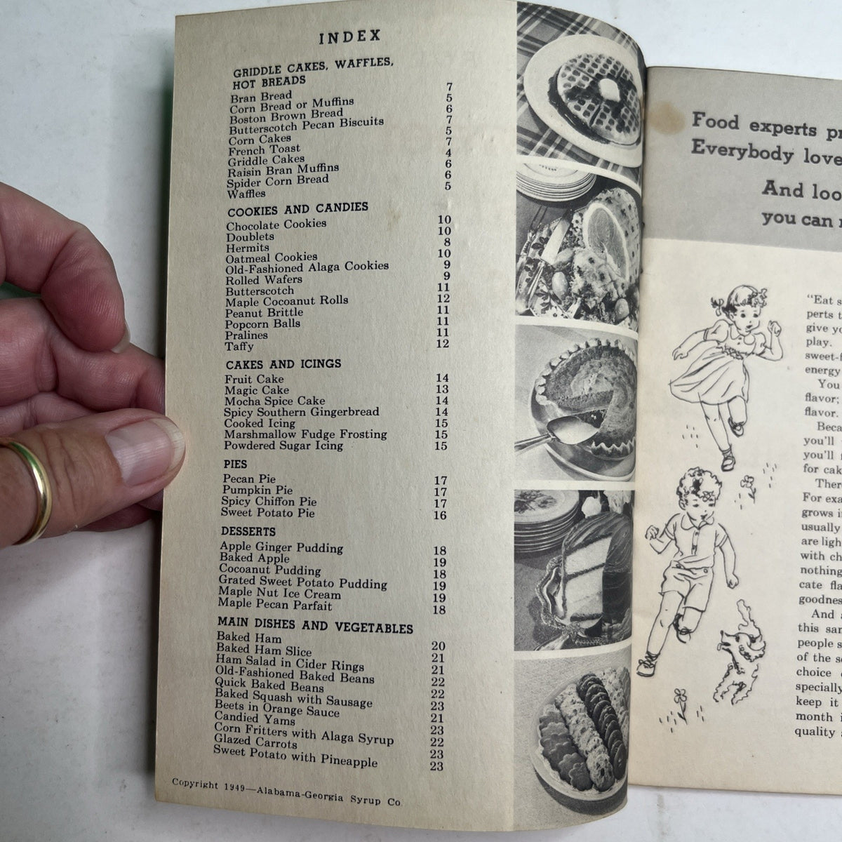 1949 Alaga Syrup Recipe Booklet Alabama Georgia Company History AL GA Montgomery