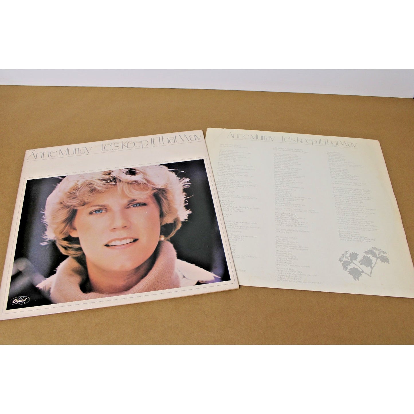 1978 Anne Murray: Let's Keep It That Way LP Country Rock Vinyl Record