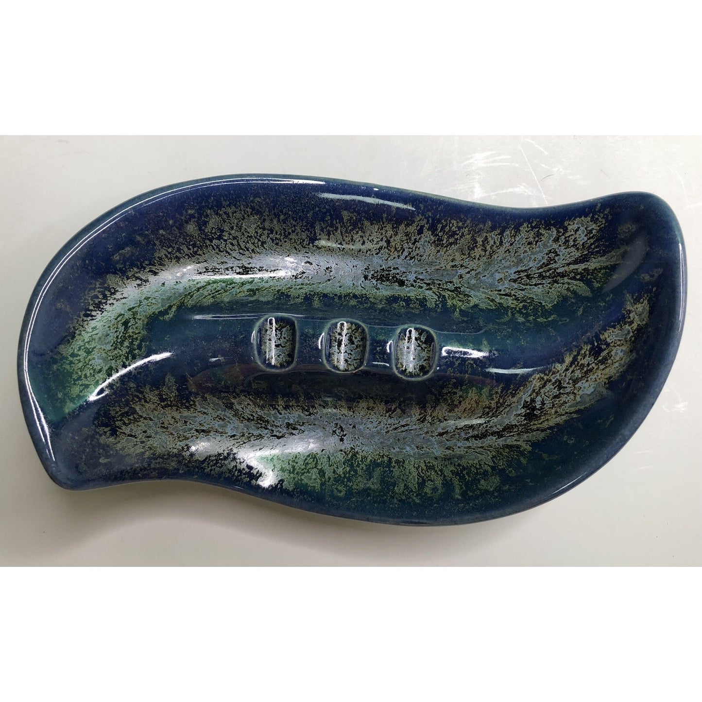 Rare Vintage Pinewood Pottery ASHTRAY By EDITH HARWELL Fairhope AL Alabama Smoke