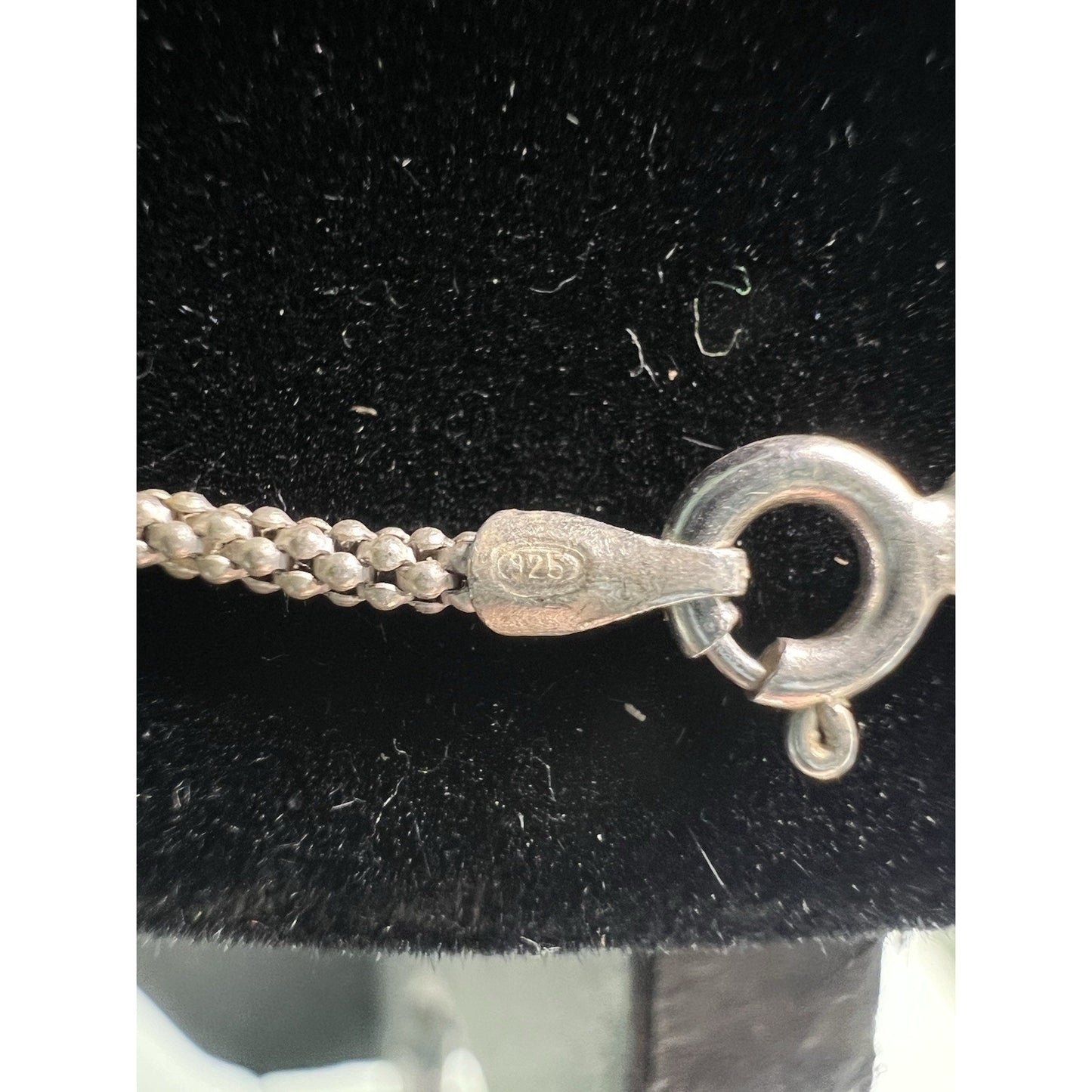 Vintage Sterling Silver 925 Italy Round Chain Necklace 18” Princess Length Gift