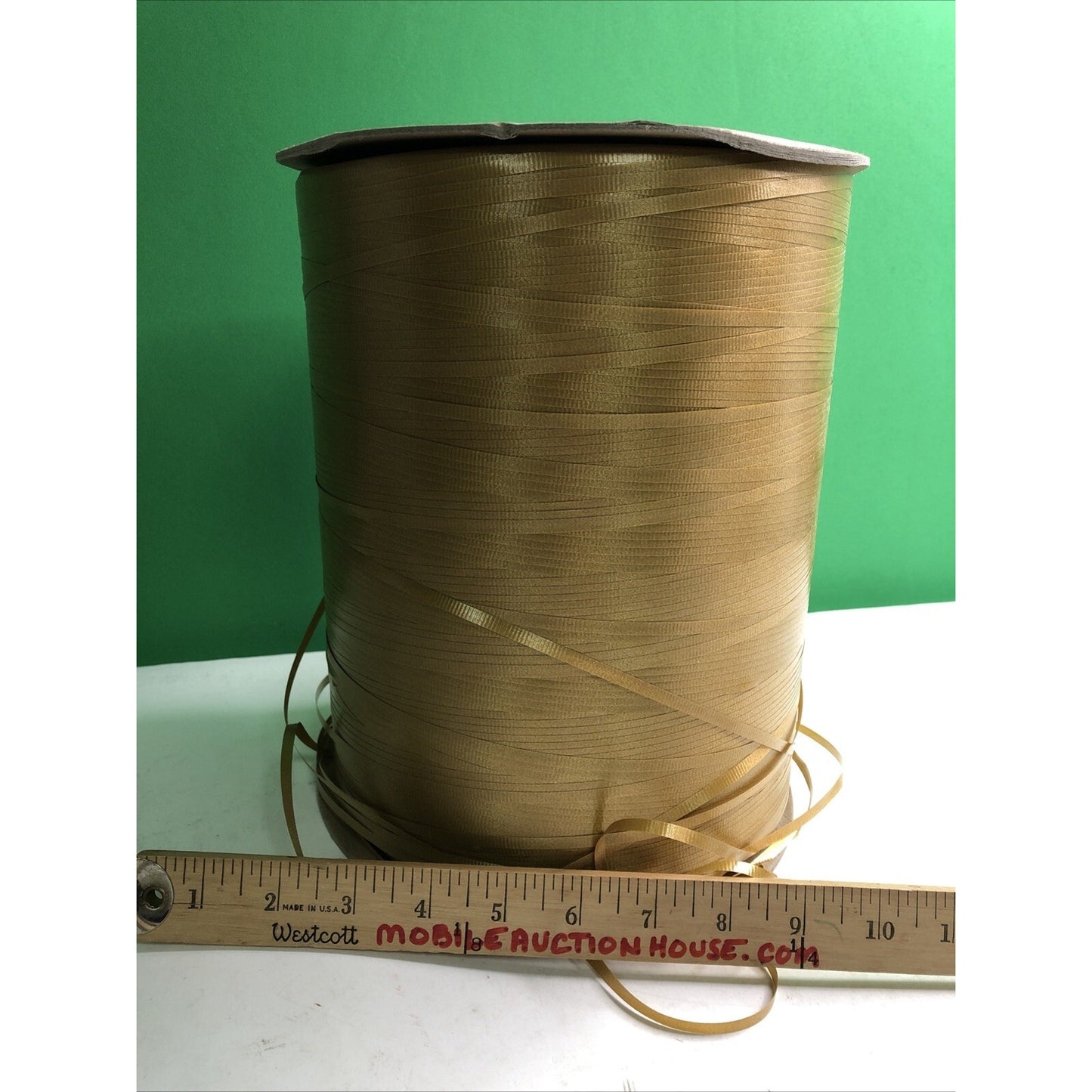 Berwick Offray 3/16” x 15,000 Yards Curling Ribbon Holiday Gold Color Gift Party
