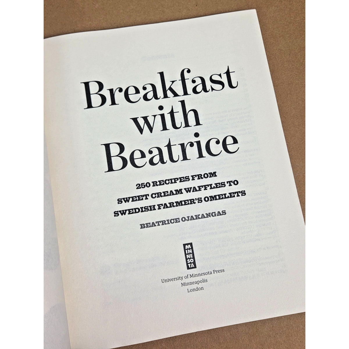 Breakfast with Beatrice Cookbook - 250 Recipes - Beatrice Ojakangas - Very Good