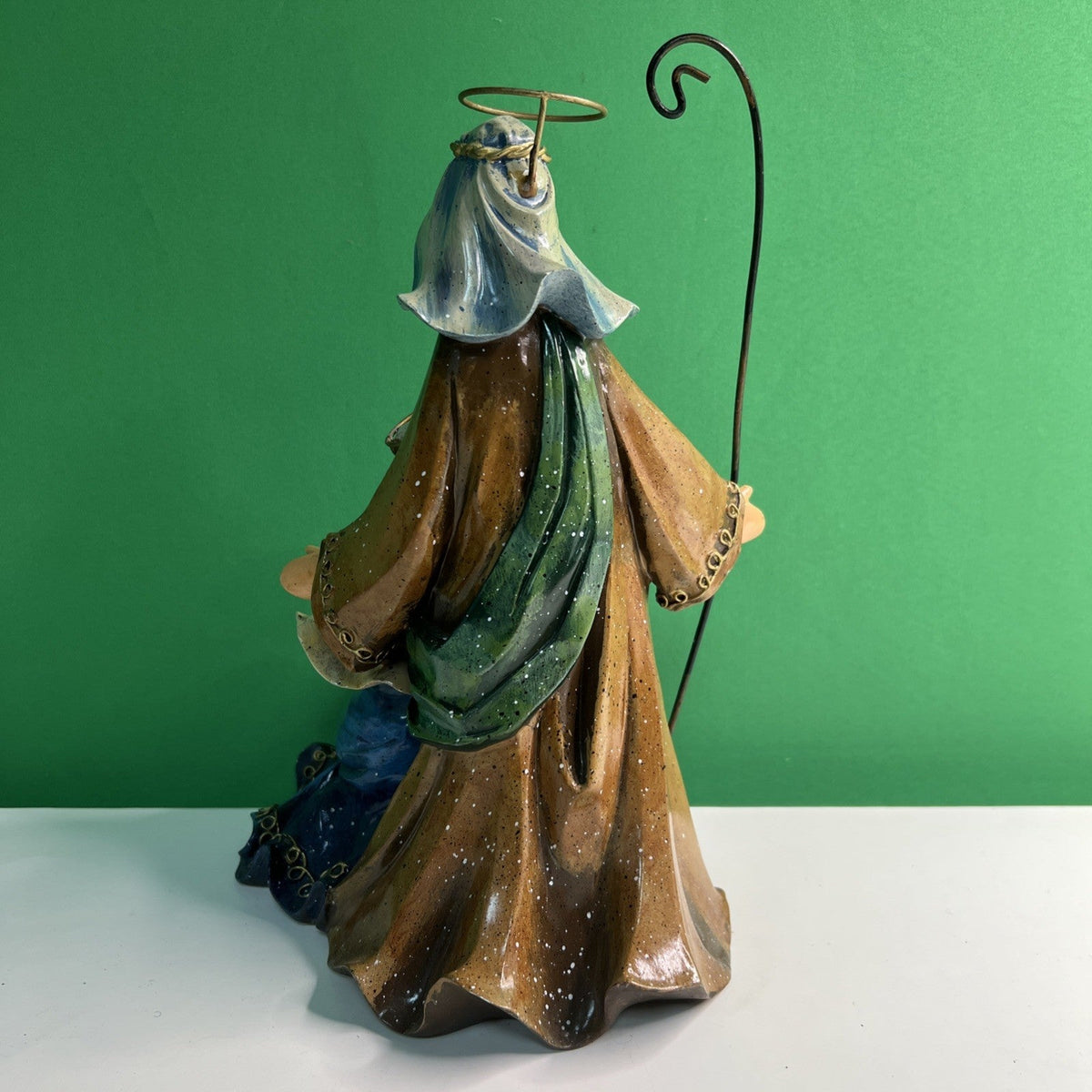 Holy Family Nativity Scene Figurine Statue Mary Joseph Jesus Christmas Decor 10”