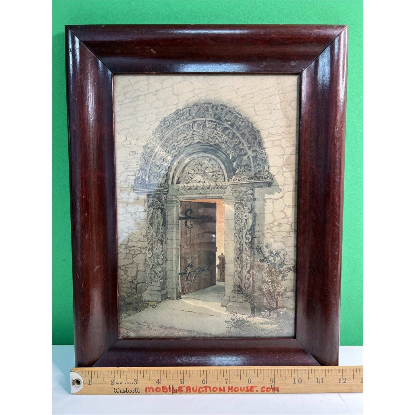 1894 Hand Tinted Archway Kilpeck Herefordshire P. Fletcher Watson 1842-1907