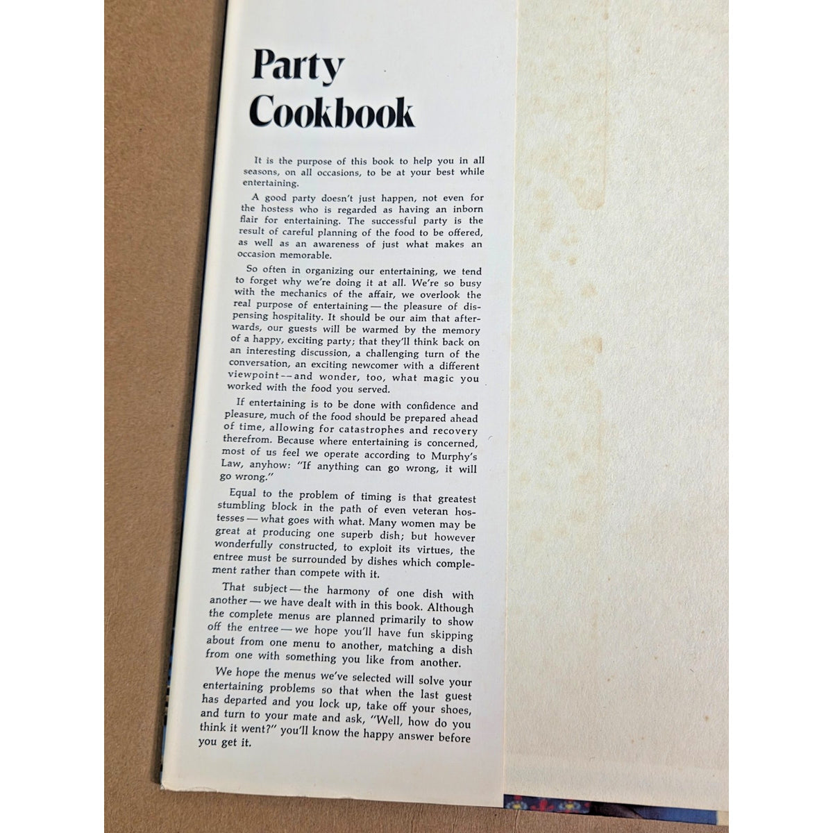 Vintage 1976 Southern Living Party Cookbook - Celia Marks Retro Entertaining