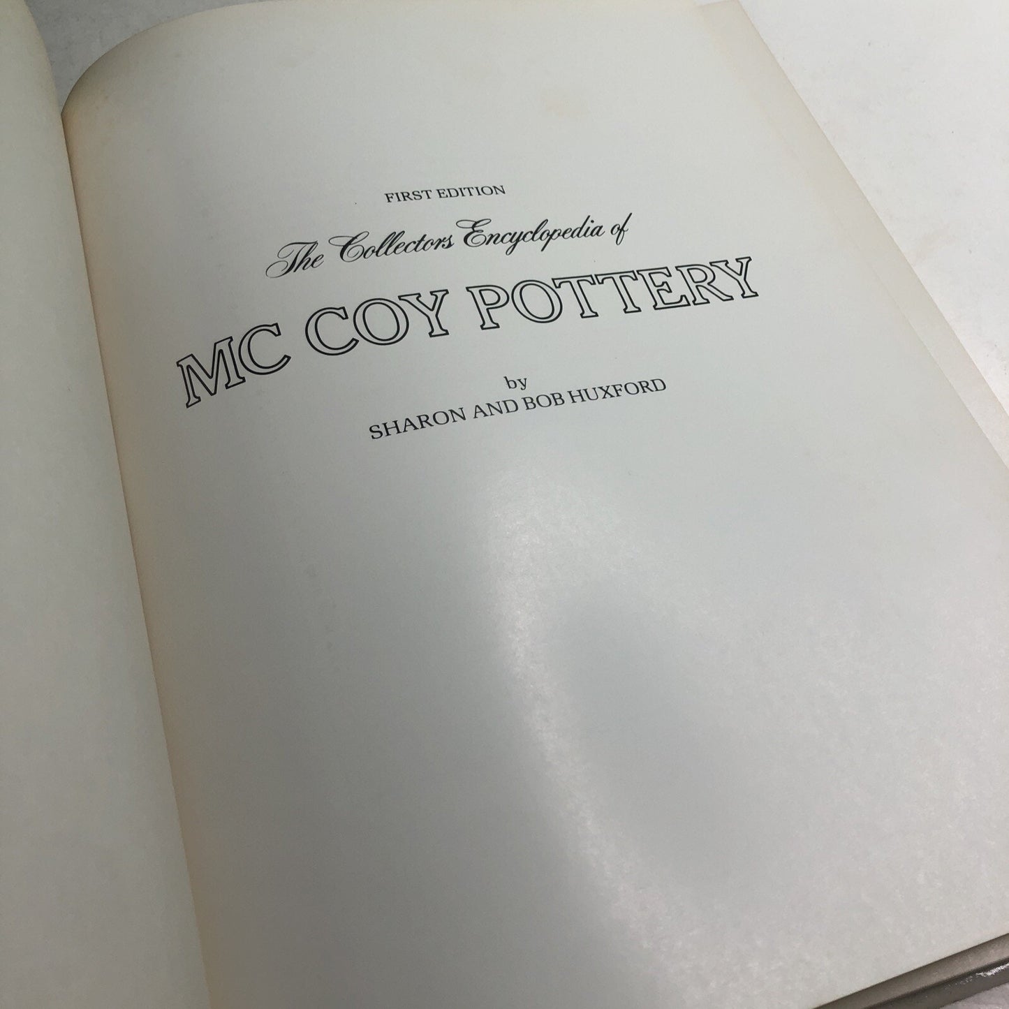 The Collectors Encyclopedia of McCoy Pottery 1984 by Huxford Updated Value Book