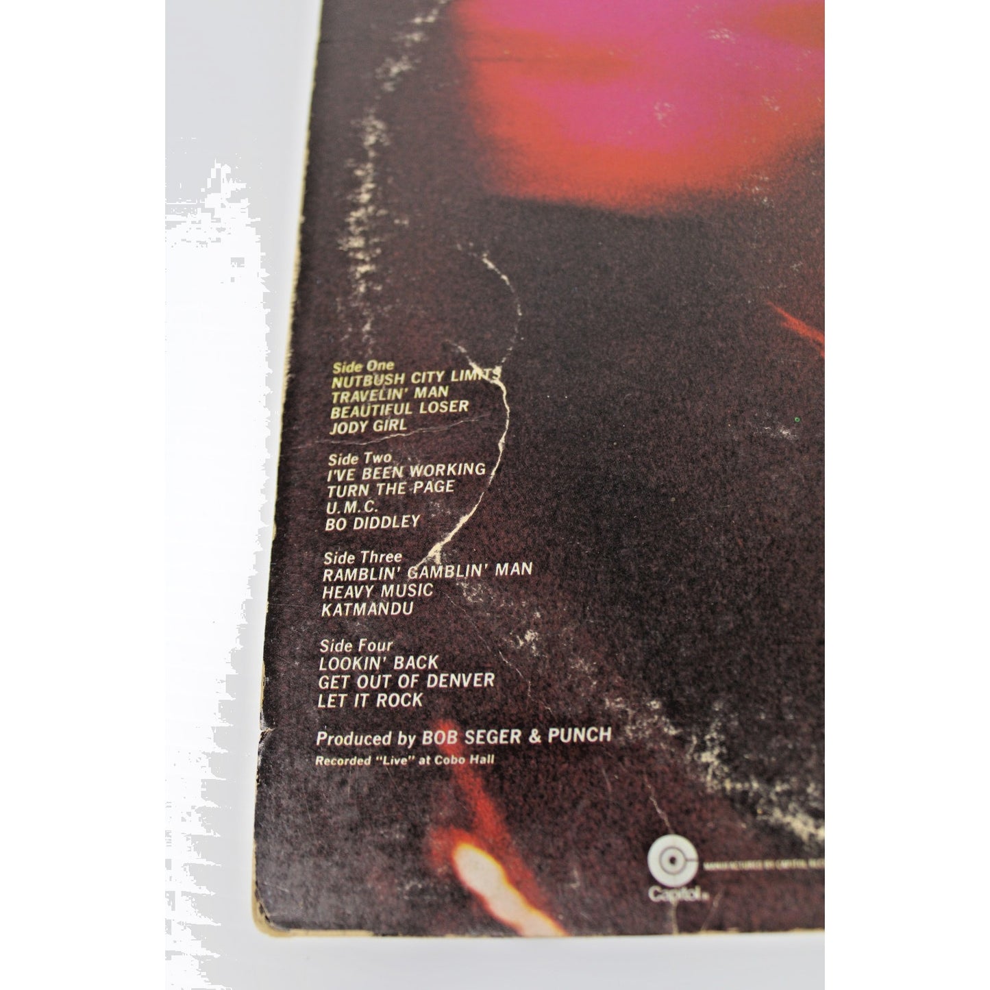 Bob Seger & The Silver Bullet Band- Live Bullet, 1976 Capitol Double Album- EX!