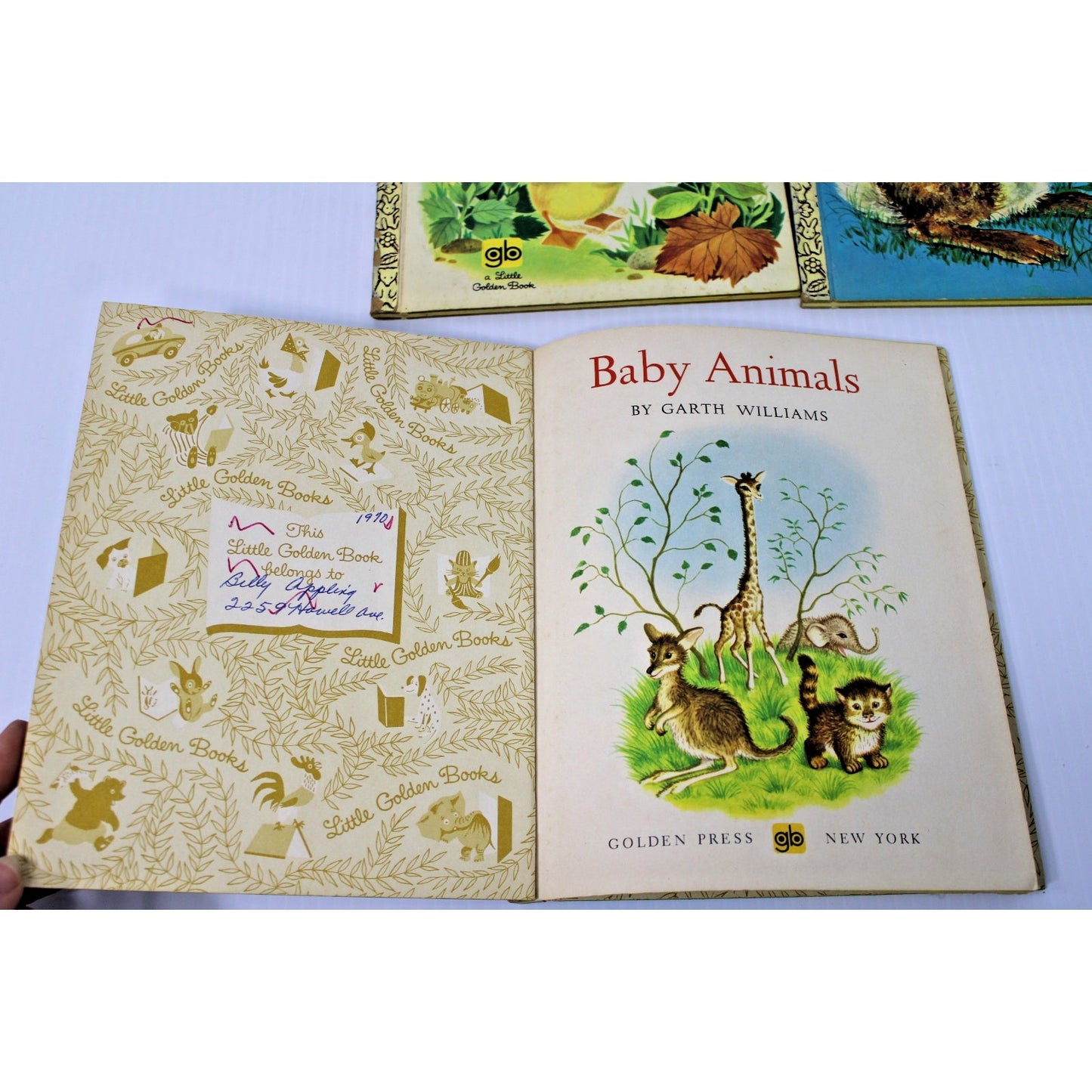 5 Vintage Little Golden Books- Baby Shower Gift Retro Nursery Cozy Kids' Stories