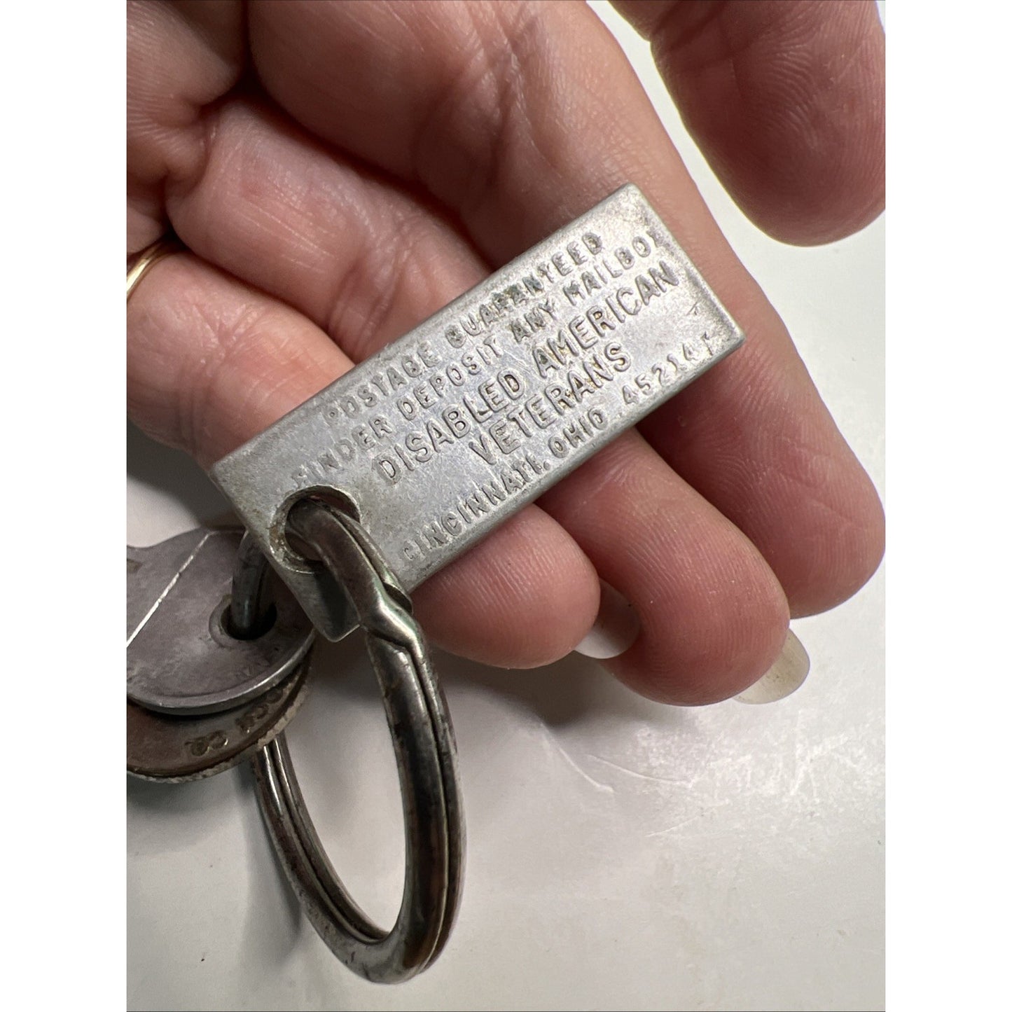 1975 Alabama Mini Tag Disabled American Veterans DAV Heart Of Dixie Keys