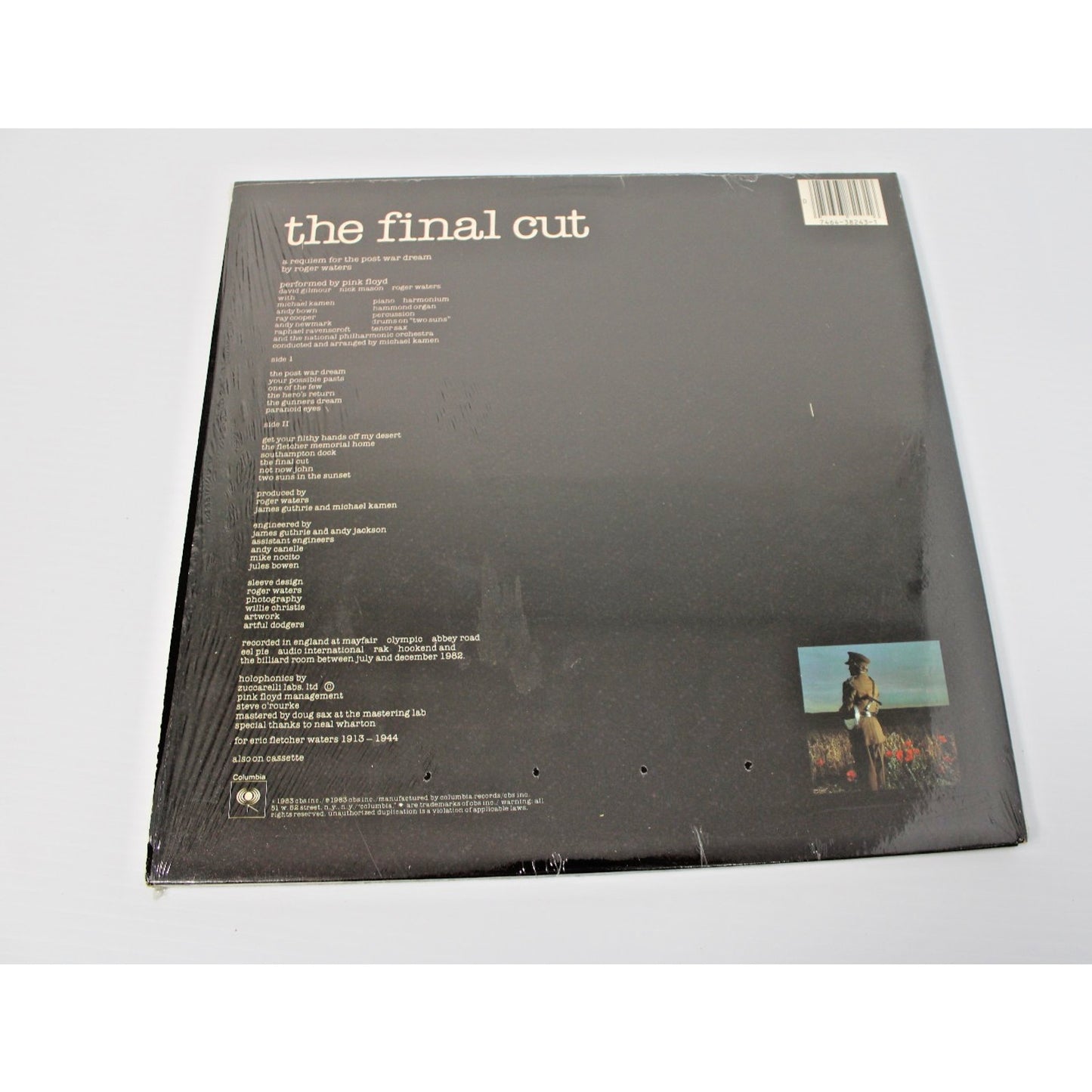 Pink Floyd- The Final Cut, 1983 Columbia Gatefold QC 38243 Shrink Wrap- MINT!
