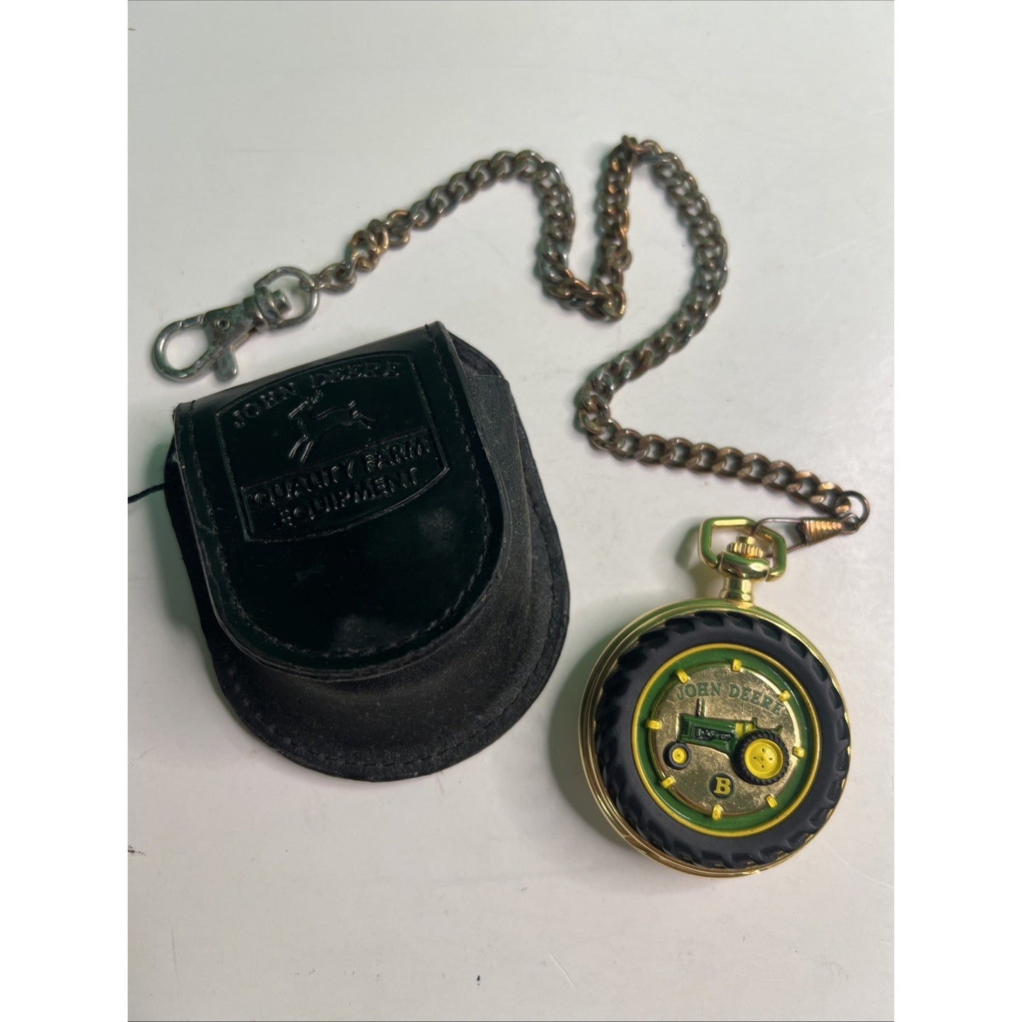 John Deere Pocket Watch Model B Franklin Mint With Case