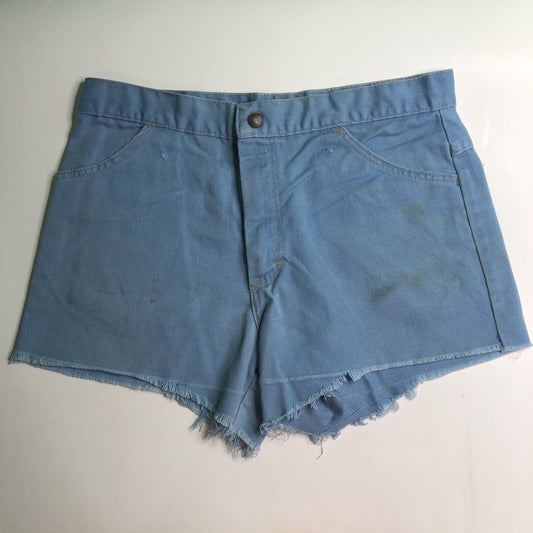 Vintage Cut Off Denim Shorts JC Penney Size 16 30” Waist 12” Length Frayed