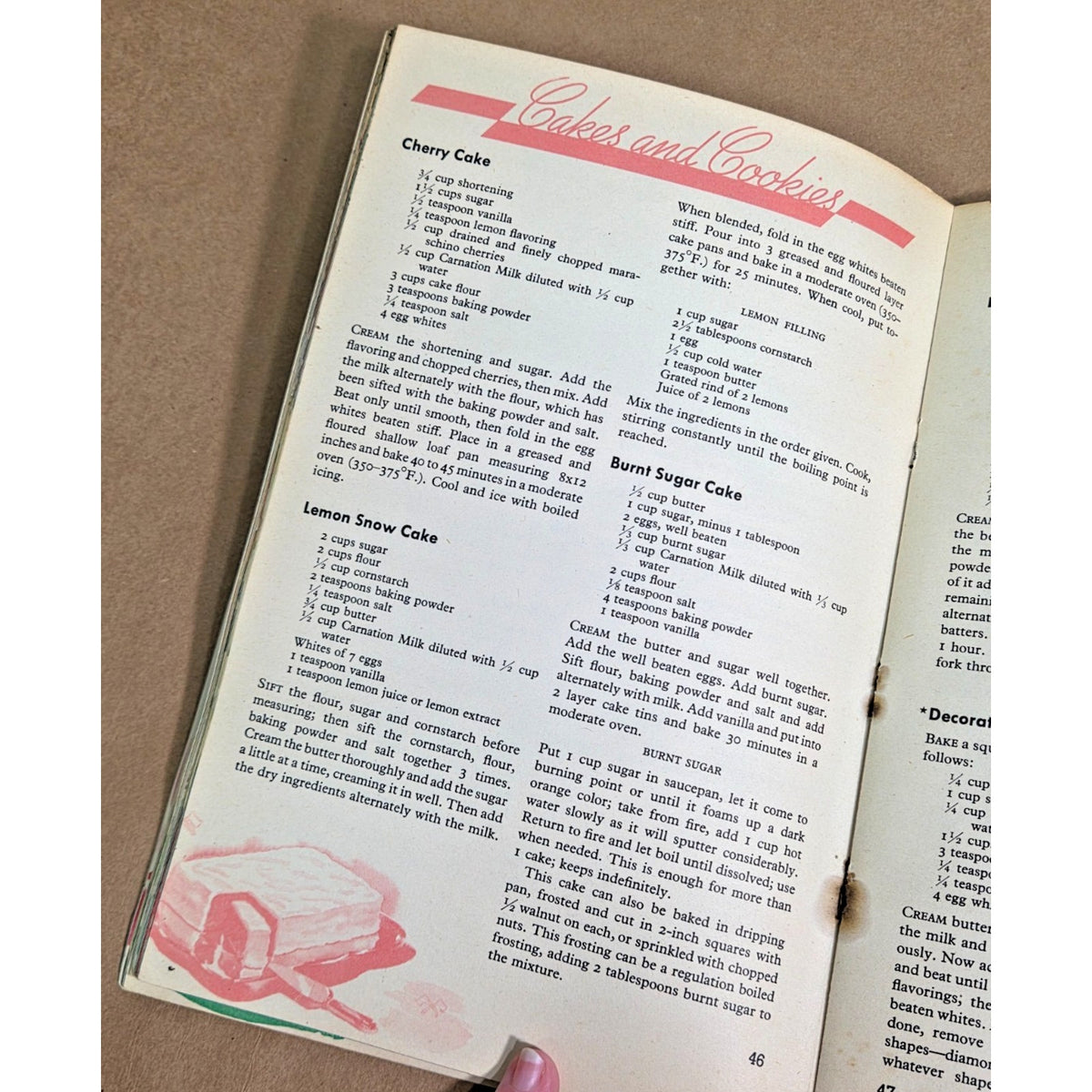 Rare Vintage 1945 Carnation Cook Book by Mary Blake - Mid-Century Ephemera