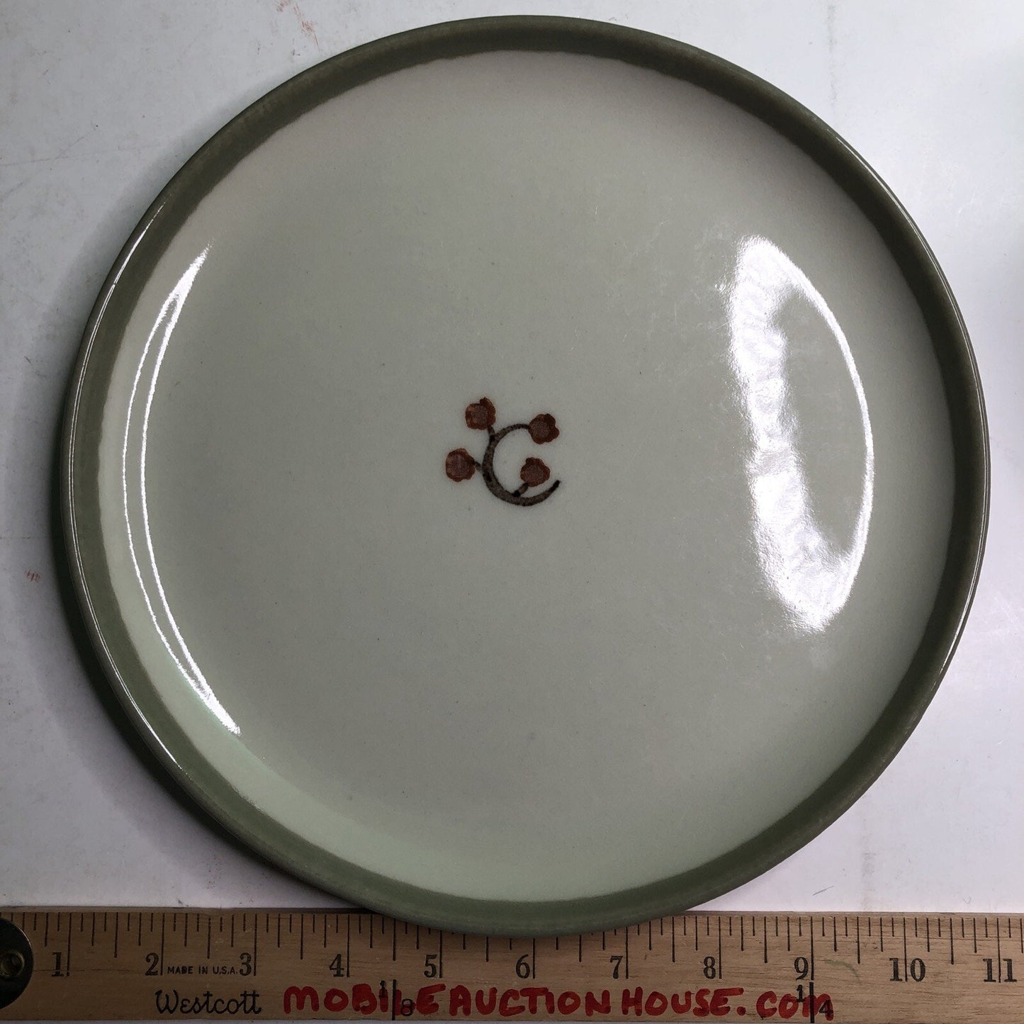 Winfield Gabriel Pasadena Pottery 10” Dinner Plate Twig & Tweed #227 Handmade
