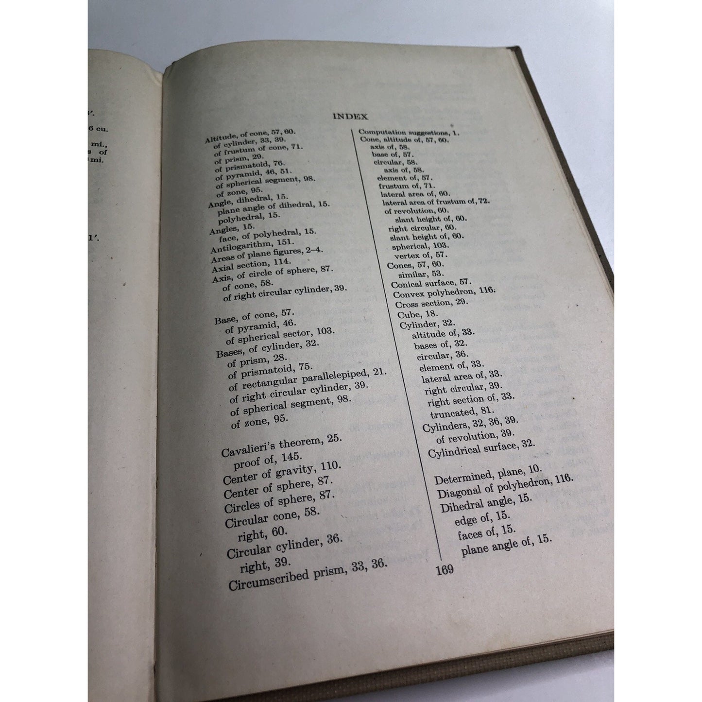 Solid Mensuration With Proofs By Kern & Bland 1946 2nd Edition 5th Printing HC