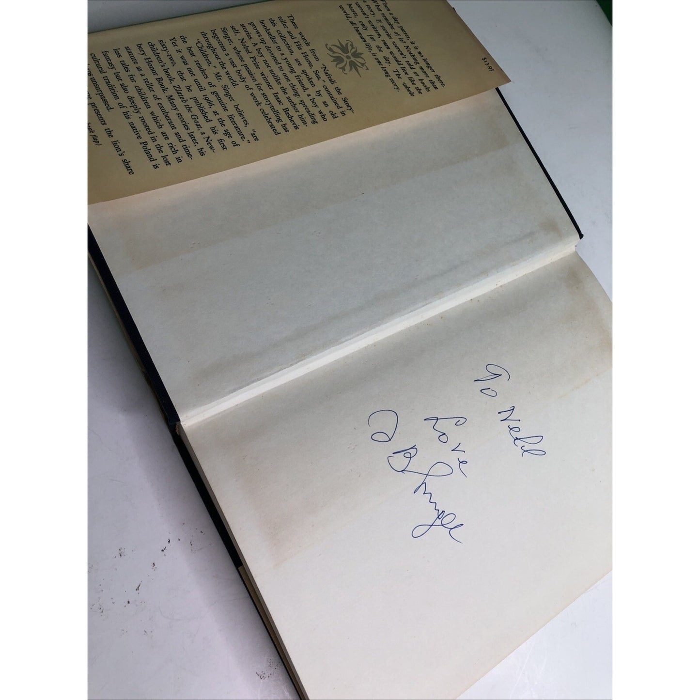 ISAAC BASHEVIS SINGER Stories For Children First Edition 1984 SIGNED BY AUTHOR