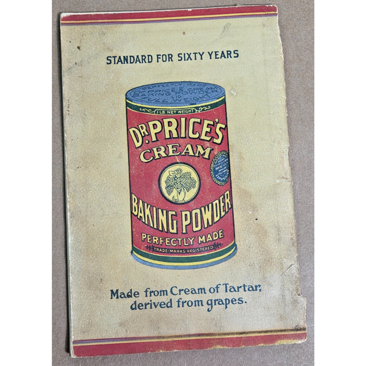 Rare 1916 Dr. Price's Cream Baking Powder Antique Recipe Book - Table & Kitchen