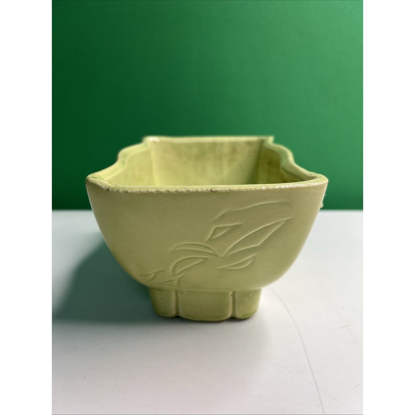 1960's Vintage Cookson Planter Pale Green #4806: 6" x 4" x 3.5" Great Condition