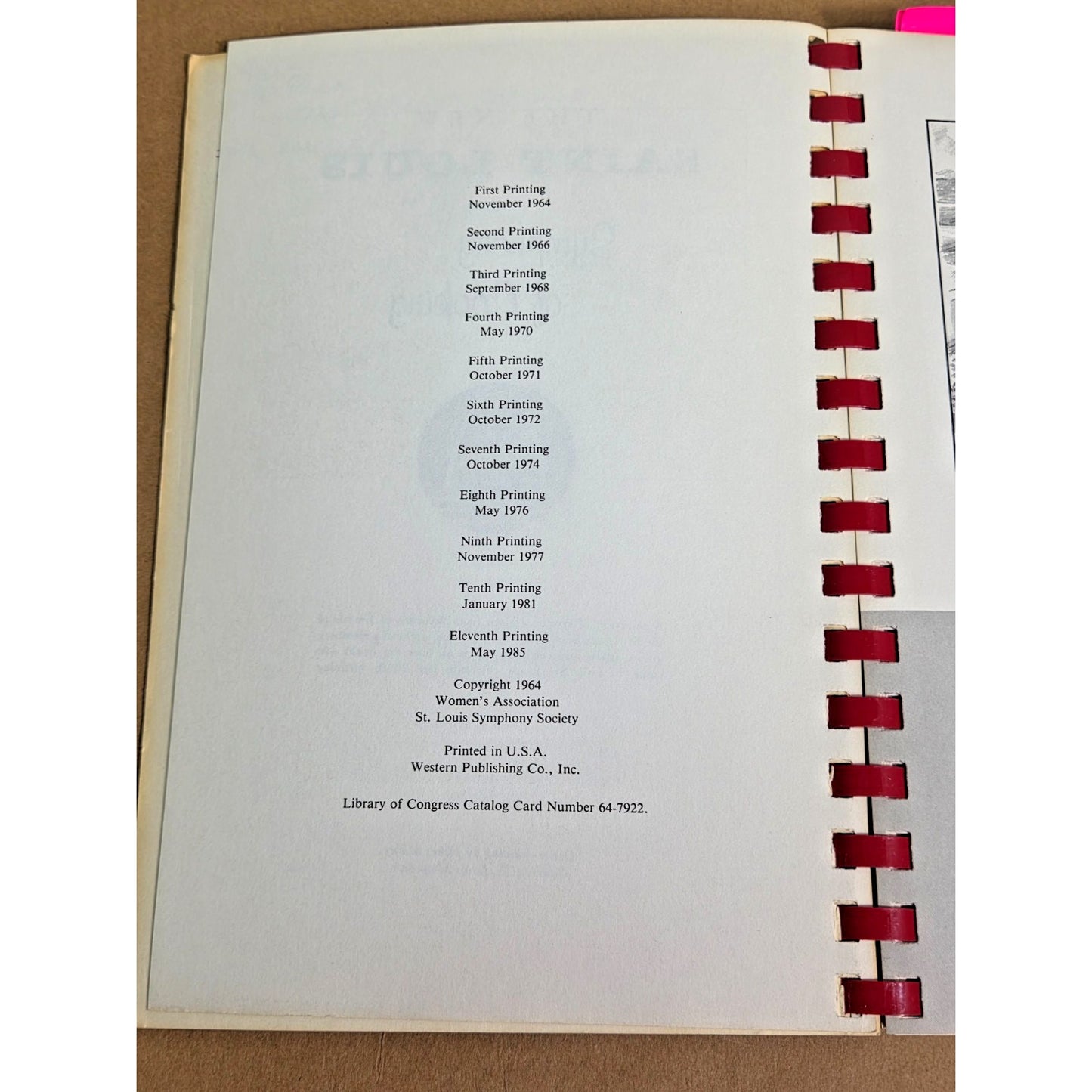 Vintage 1985 St. Louis Symphony of Cooking - Miss Hulling’s & Stan Musial