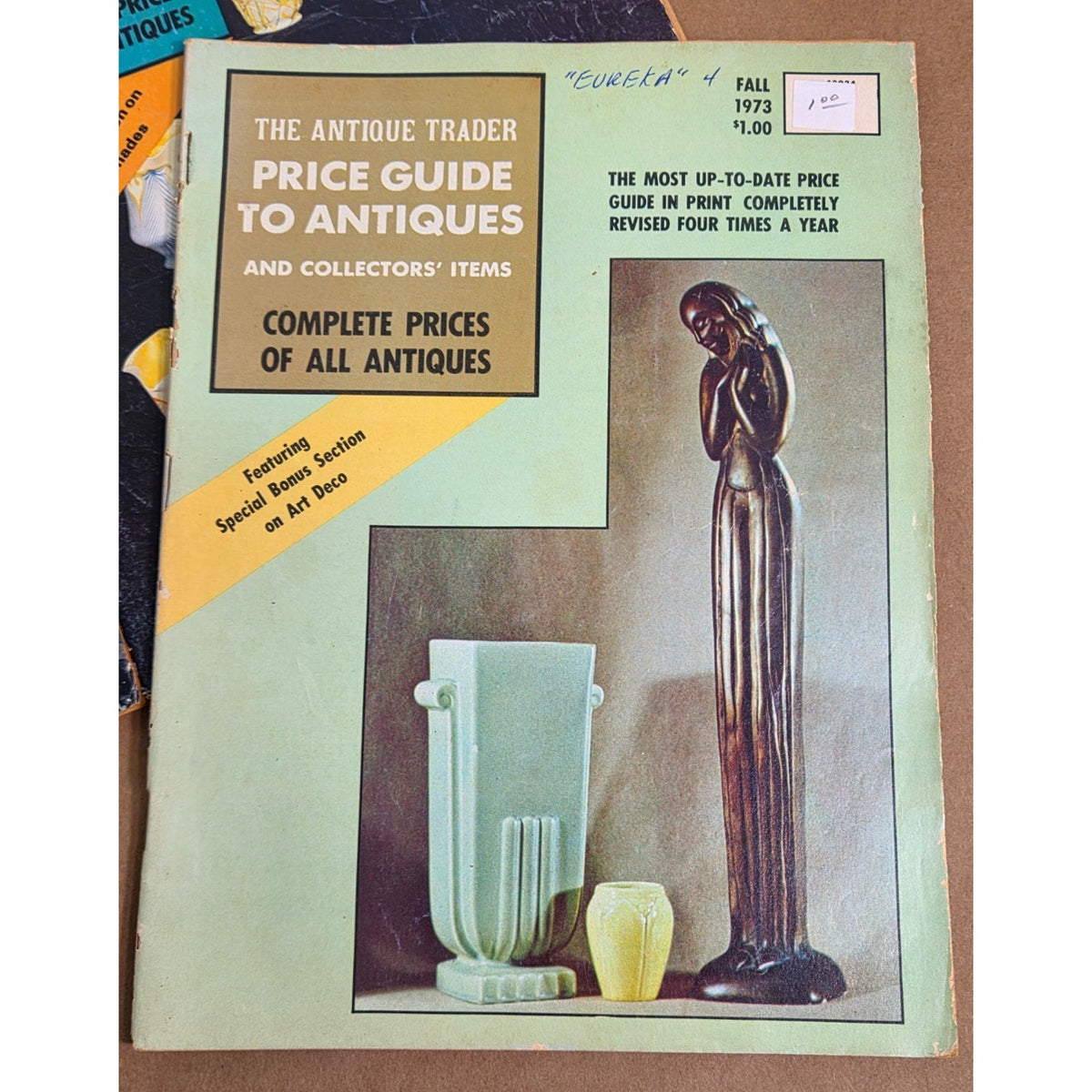 5 Vintage The Antique Trader Price Guide to Antiques Magazine Lot 1973-1980