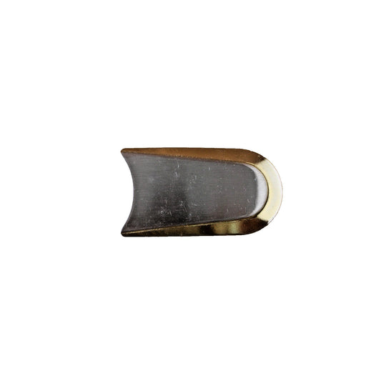 Vintage Two-tone Silver & Gold Belt Buckle, Simple Geometric Art Deco-Inspired