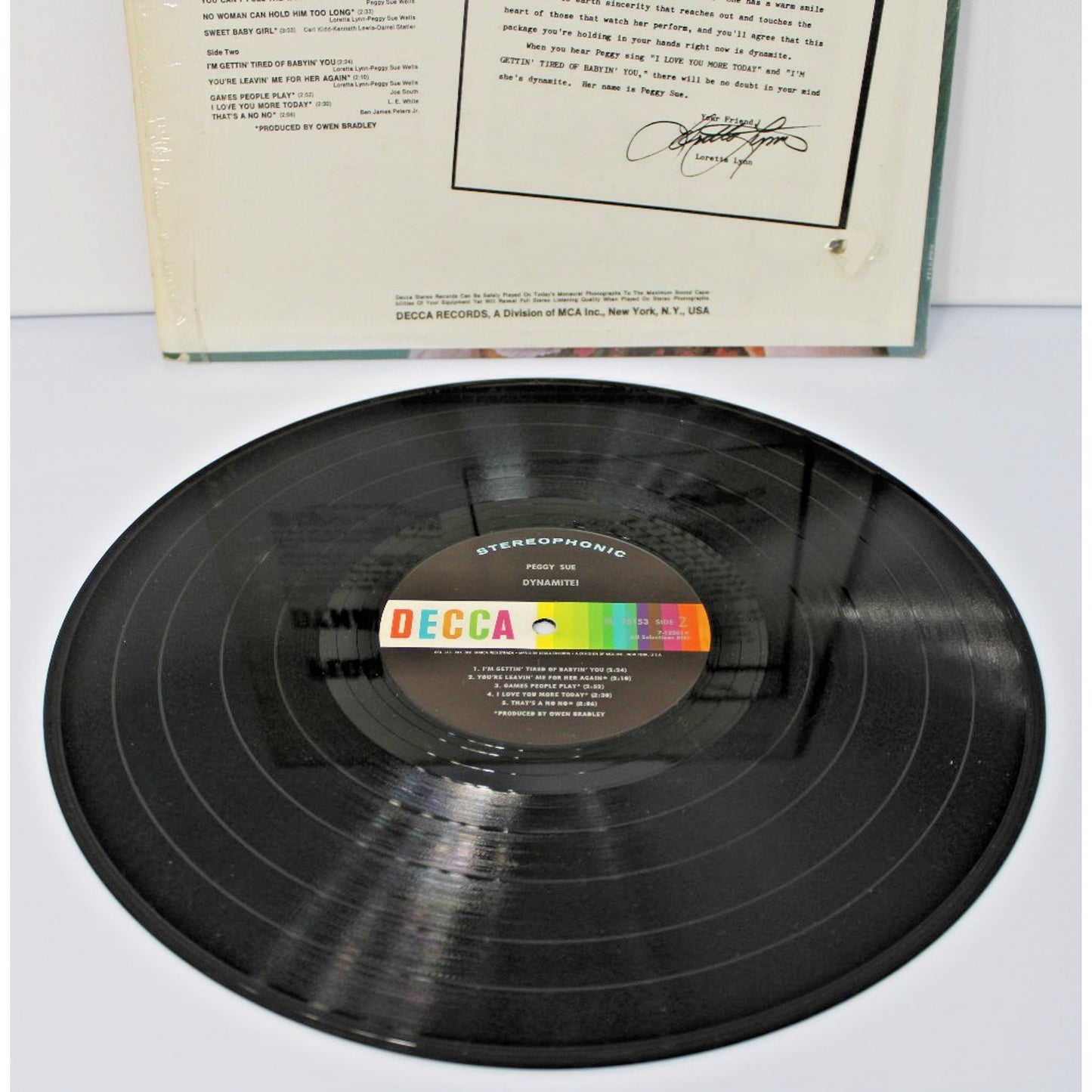 Peggy Sue- Dynamite! 1969 Decca DL 75153 Country, Loretta Lynn, Crystal Gayle