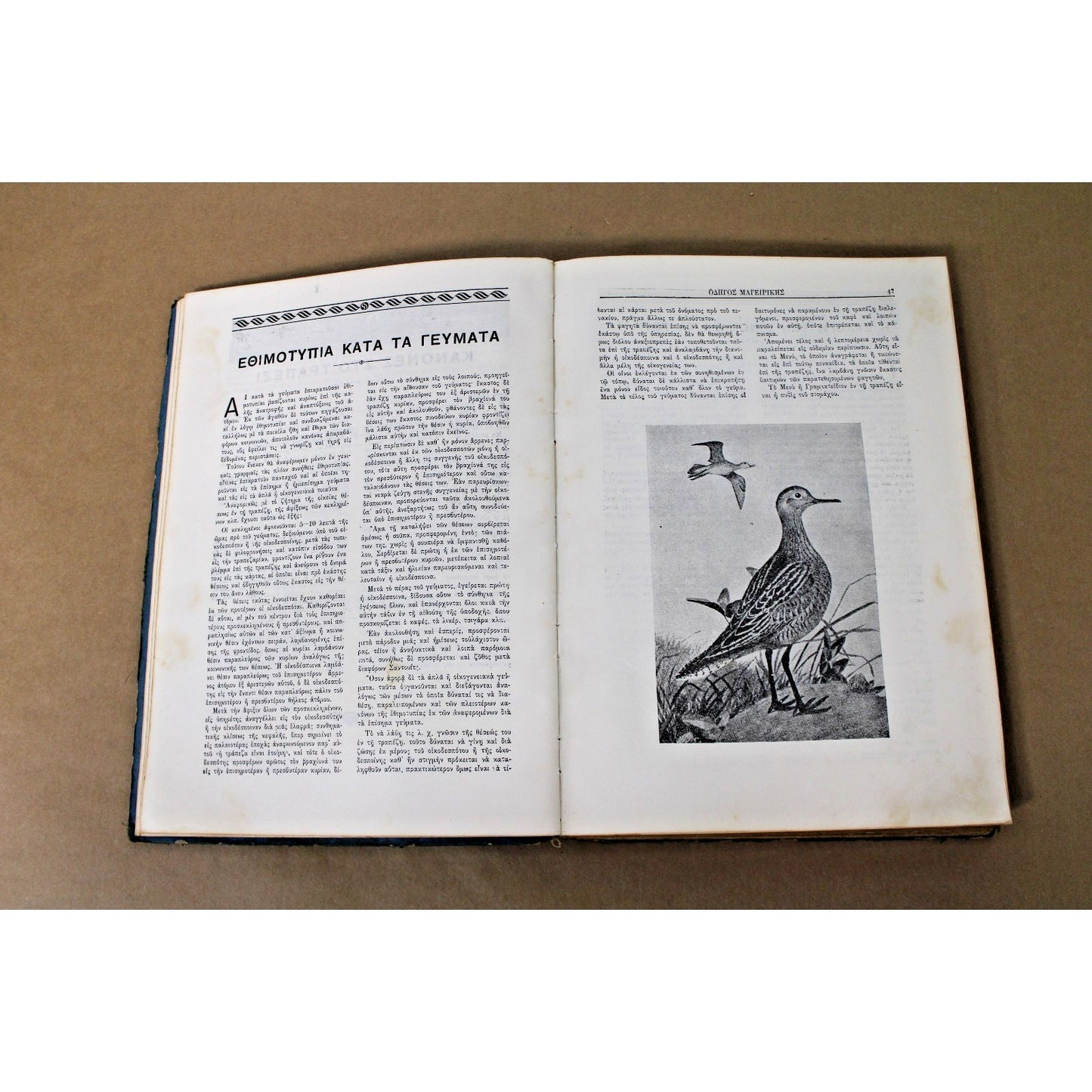 RARE 1951 Nikolaos Tselementes' Cooking Guide 10th Edition Expanded, in Greek