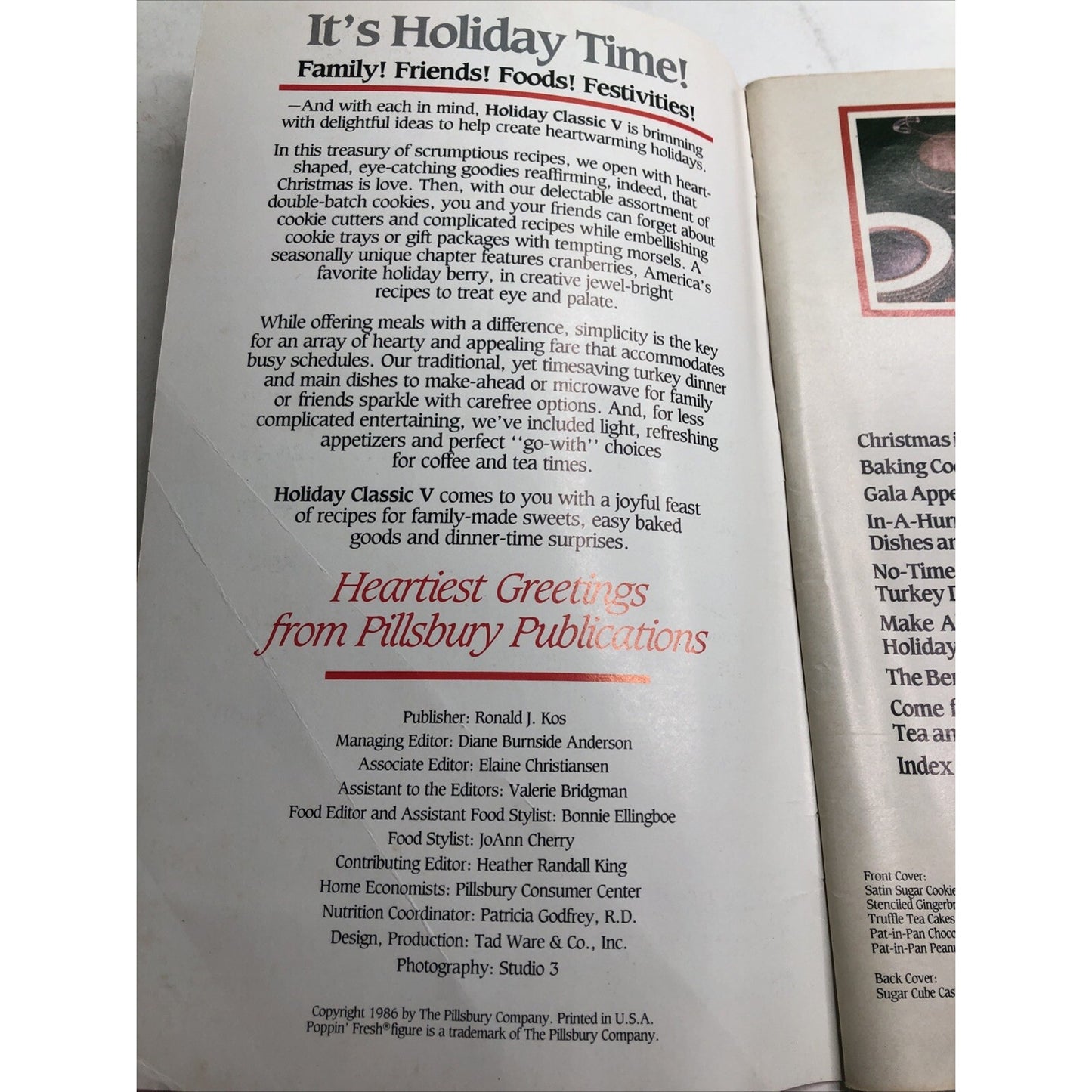 No. 70: Holiday Classic V Cookies, Sweets, Appetizers & Meals (Pillsbury) 1986