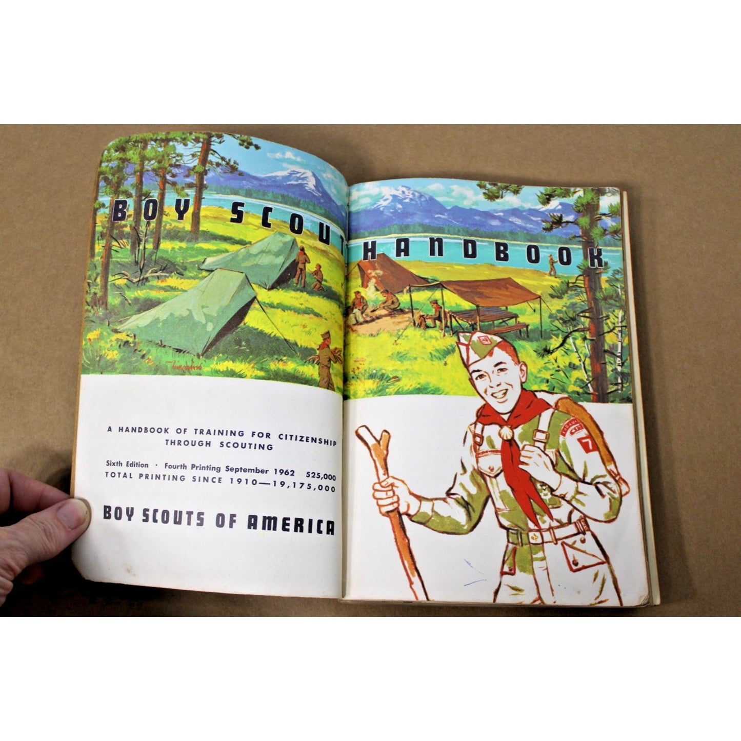 Vintage BSA The Boy Scout Handbook Paperback 6th Edition 4th Printing Sept 1962